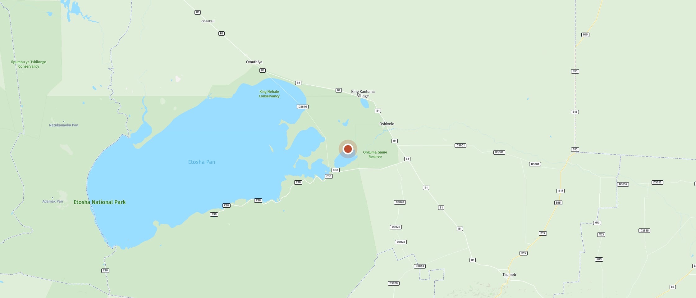 Map: Aroe waterhole
