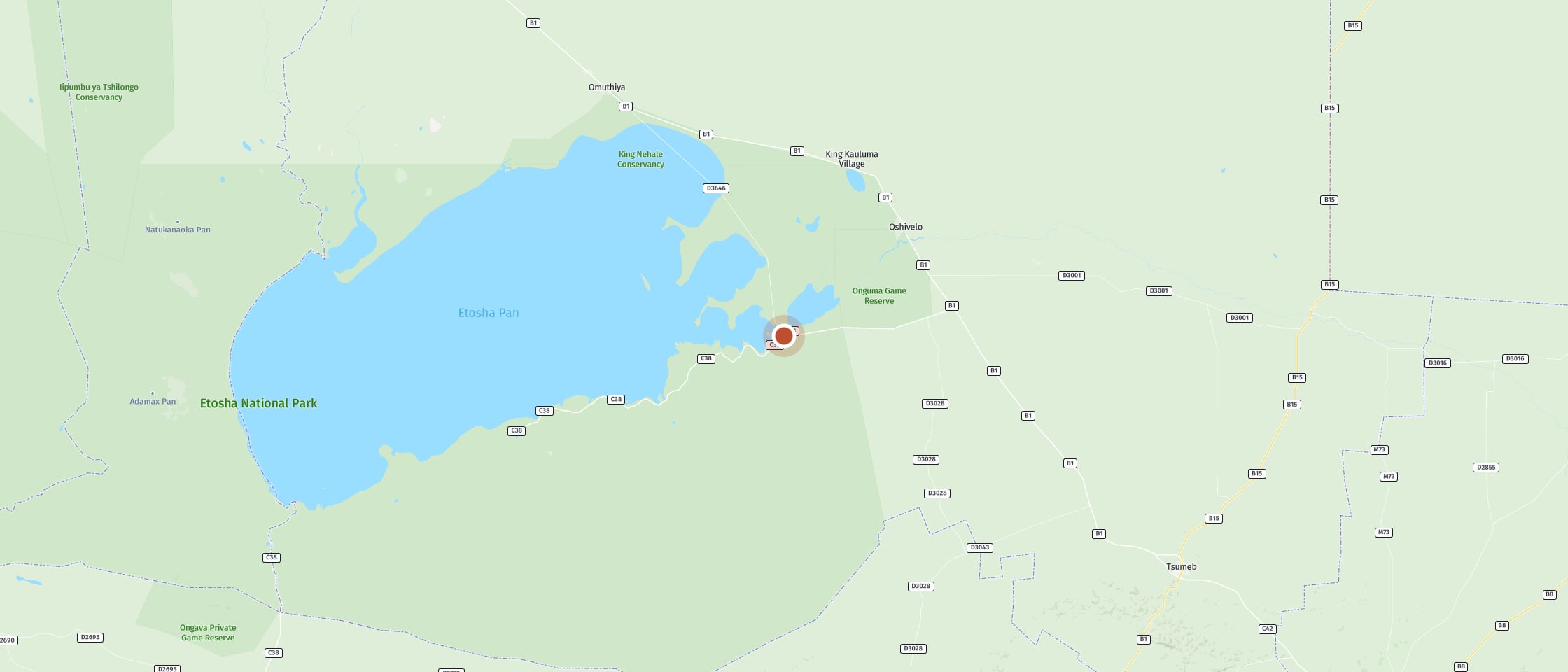 Map: Koinachas waterhole