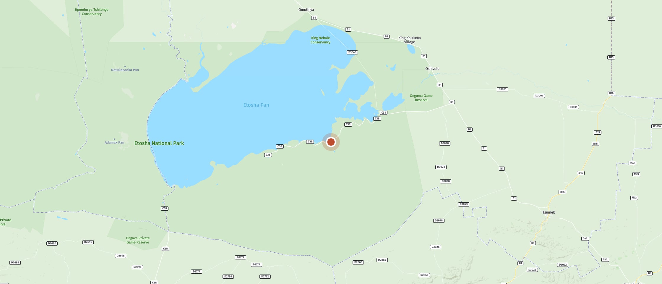 Map: Springbokfontein waterhole