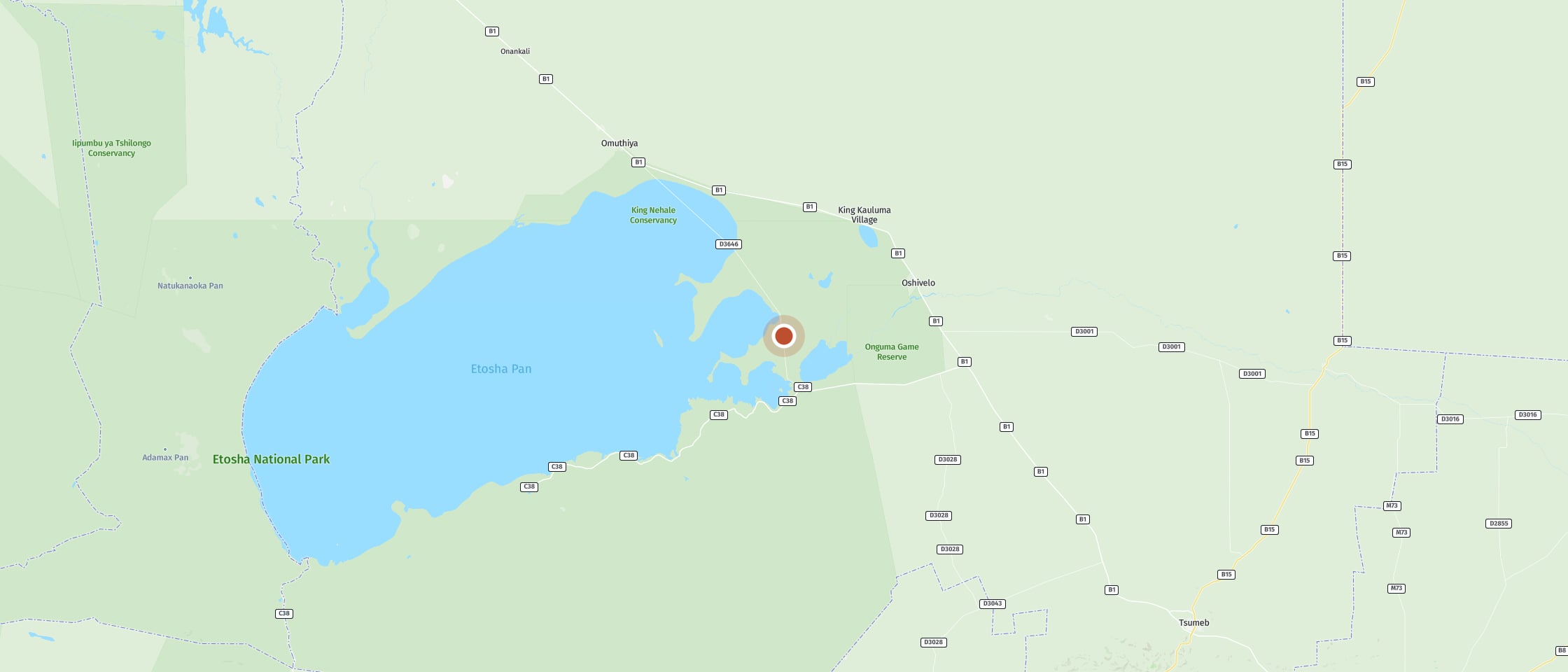 Map: Tsumcor waterhole