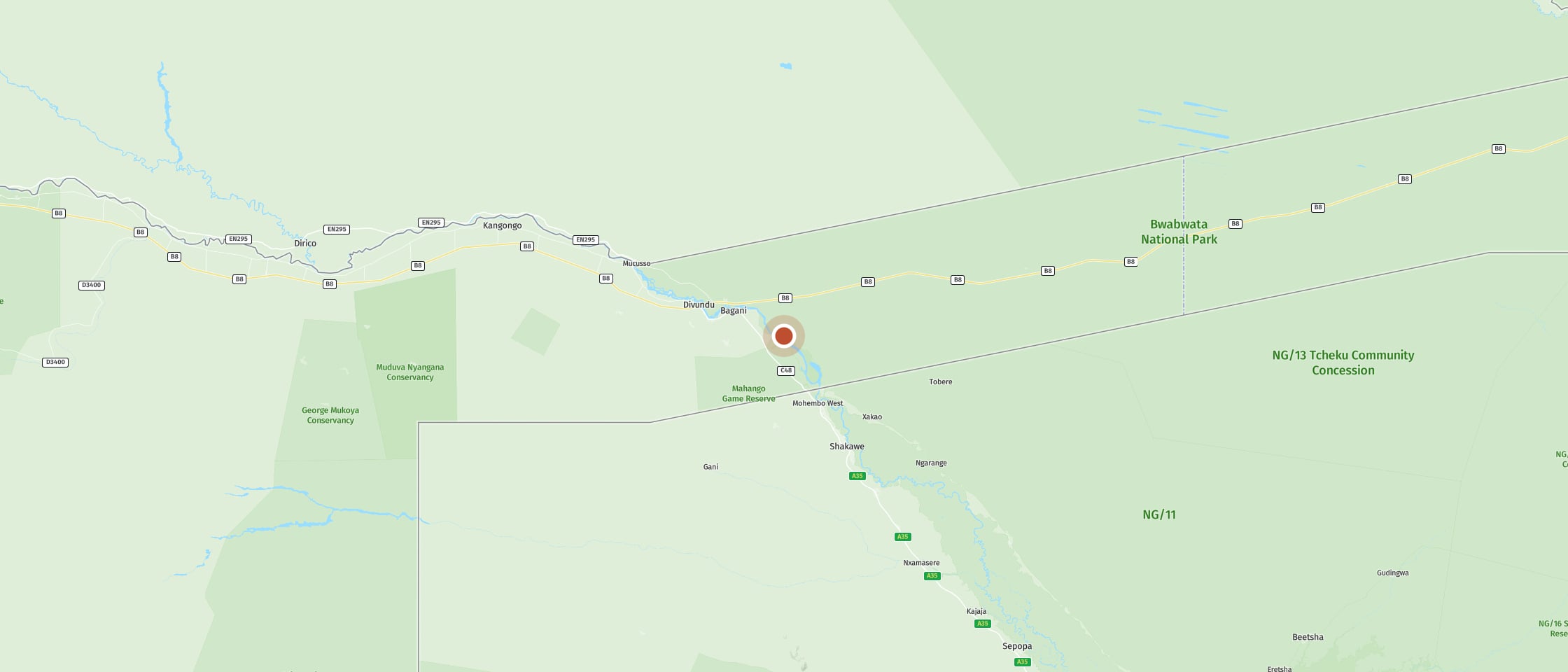 Map: Go on safari in the tree savannah and find special antelopes