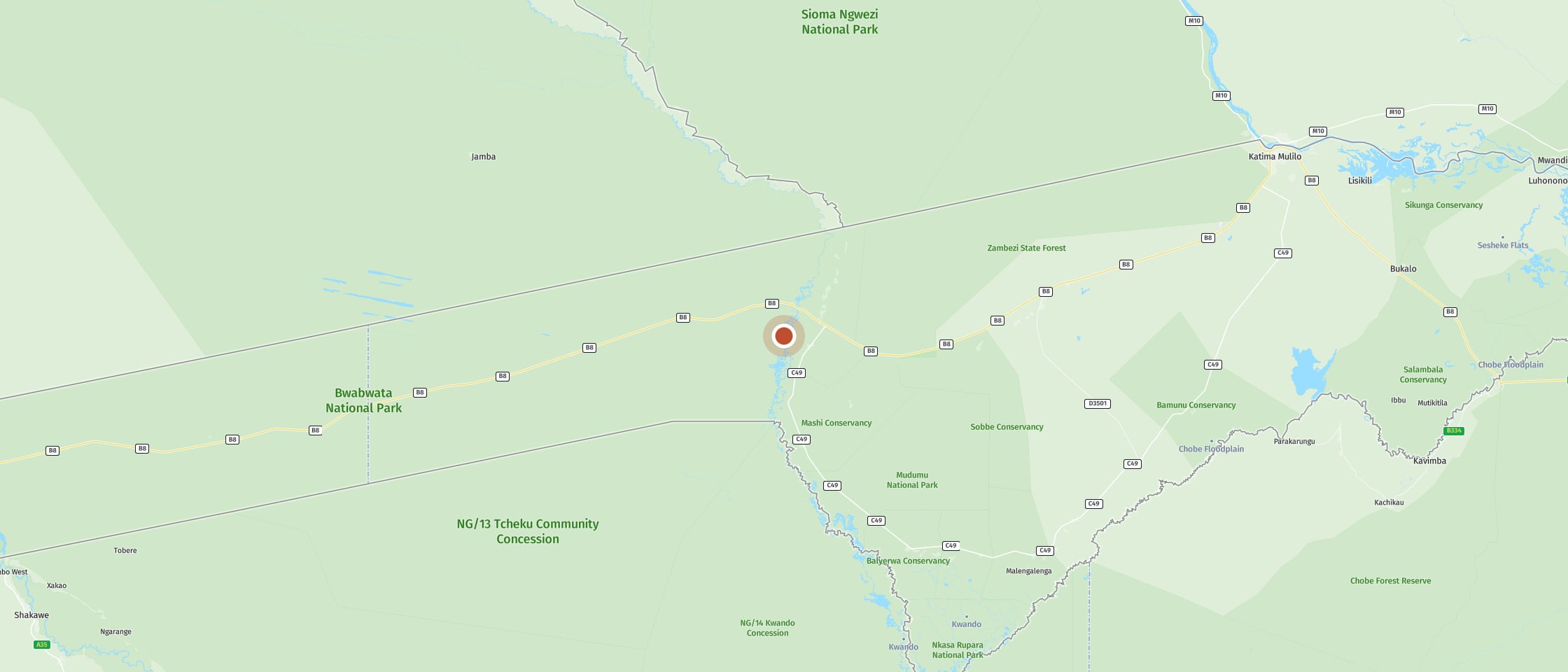 Map: Watch lechwe in vast wetlands