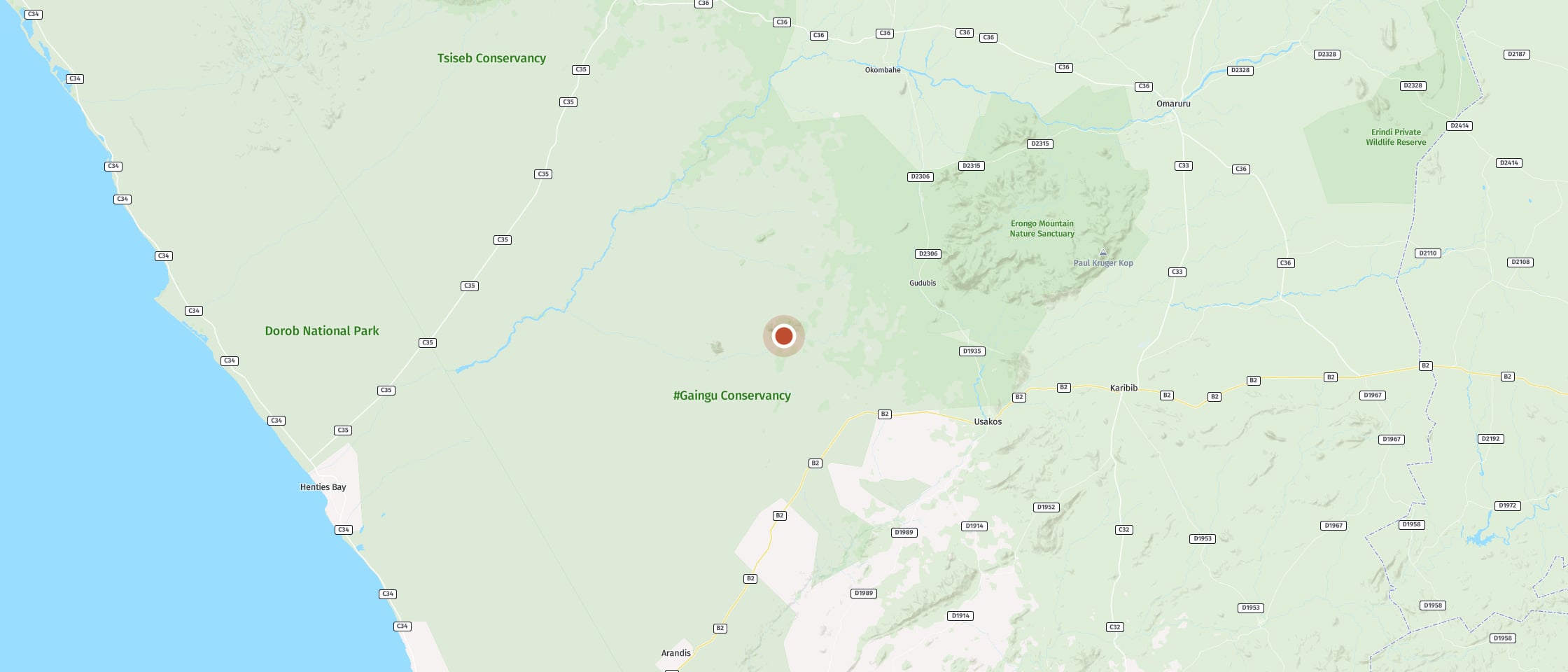 Map: Visit a secret pool on a rock