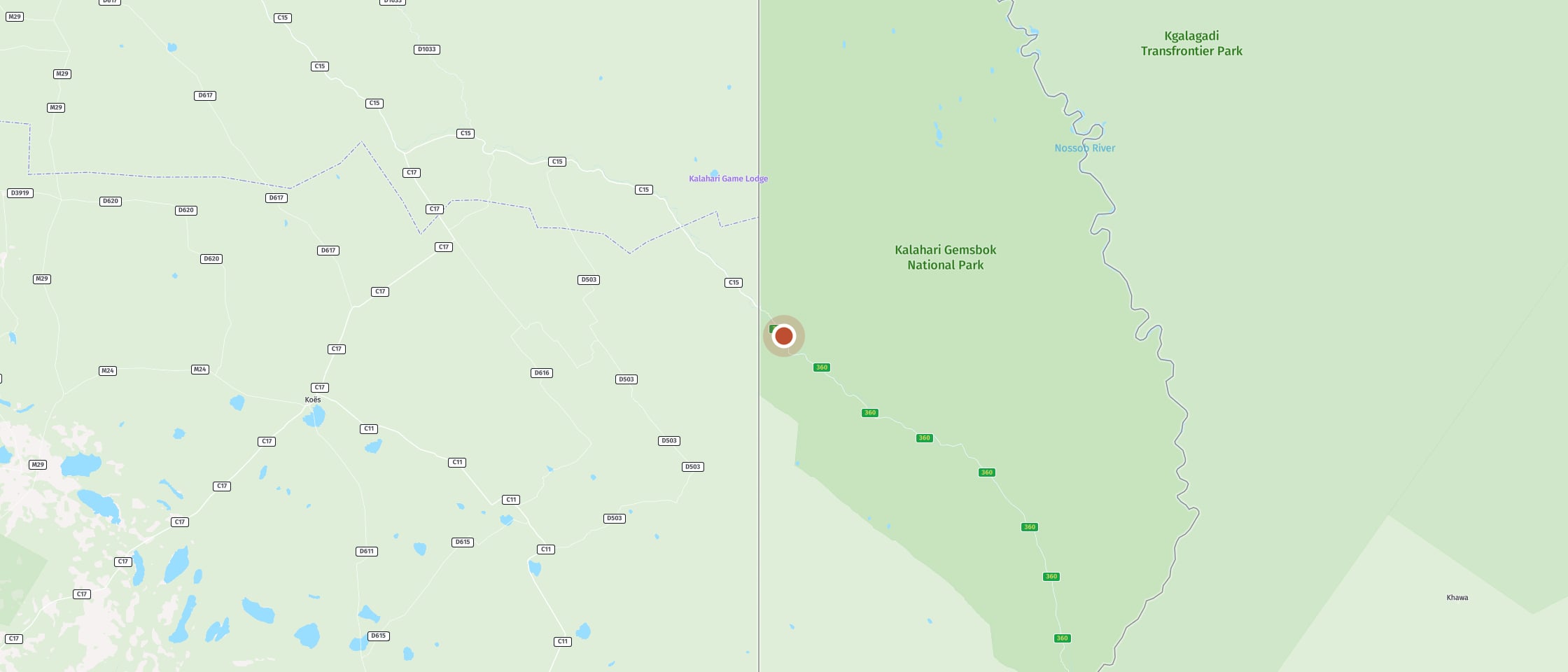 Map: Sitszas waterhole