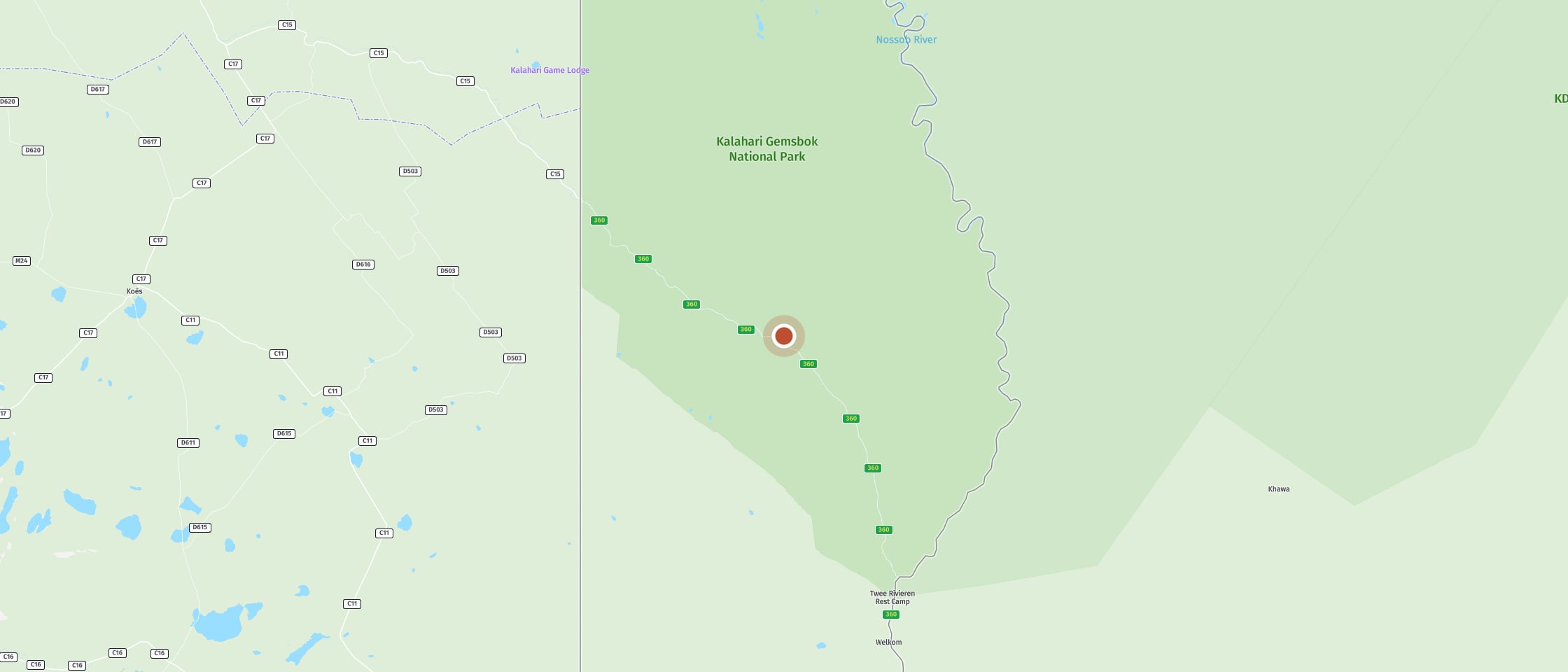 Map: Kamqua waterhole