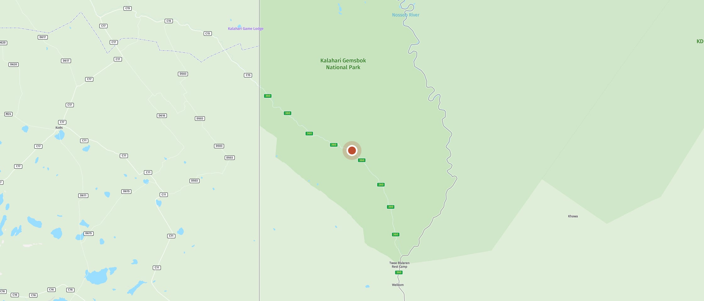 Map: Kamqua picnic site