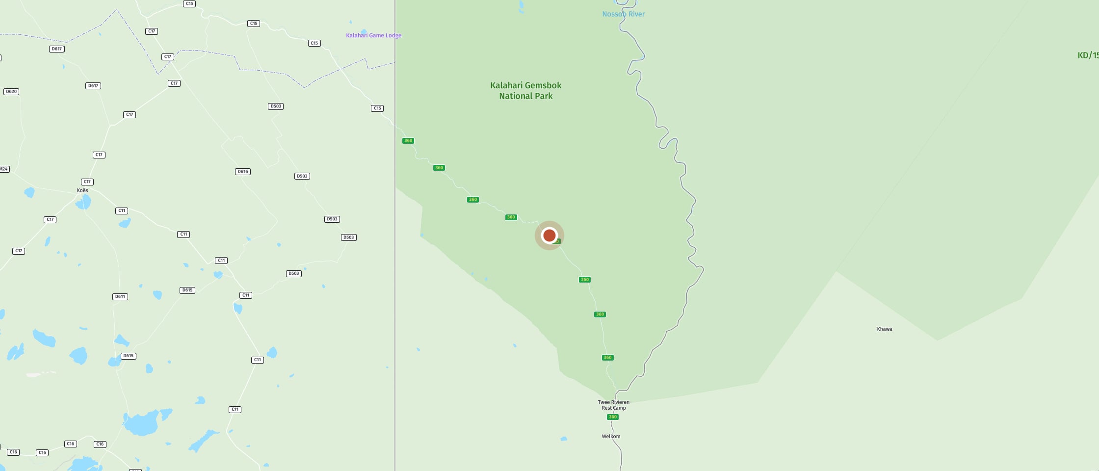Map: Rooibrak waterhole