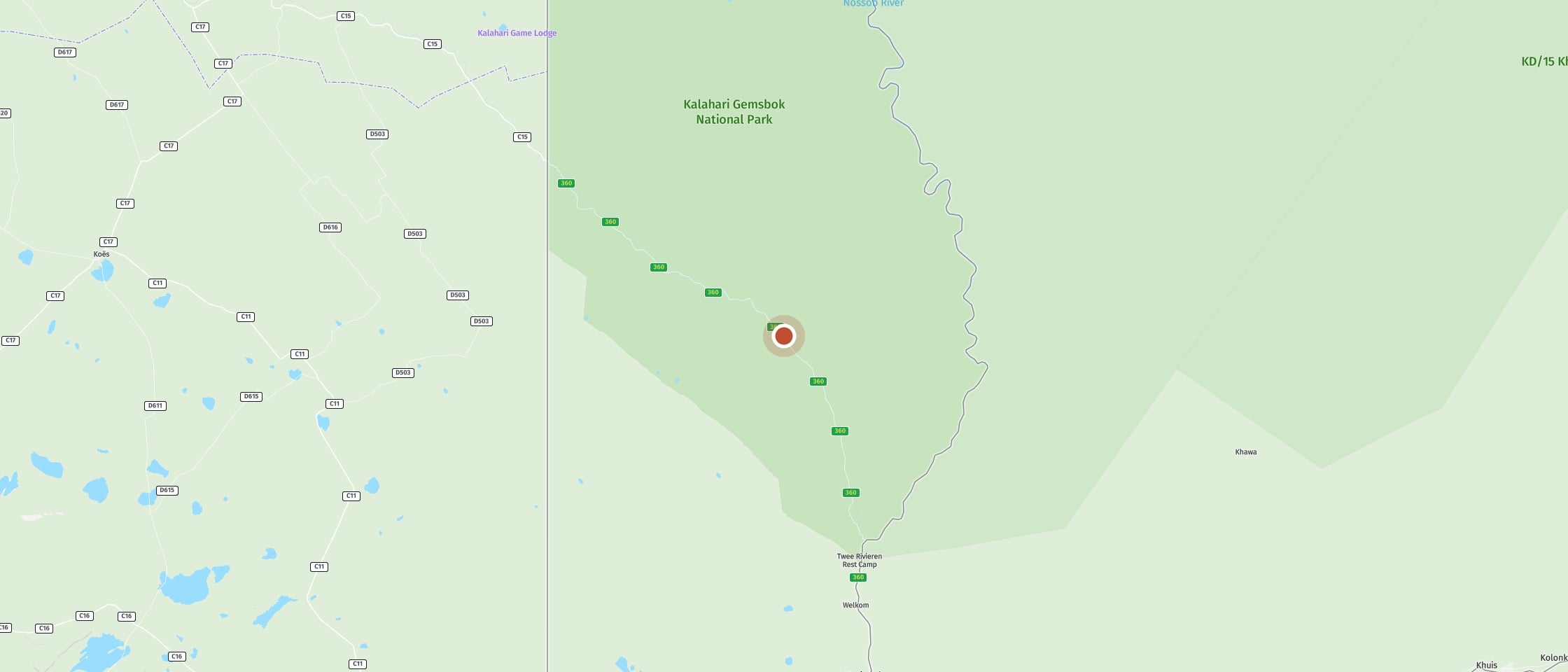 Map: Montrose waterhole