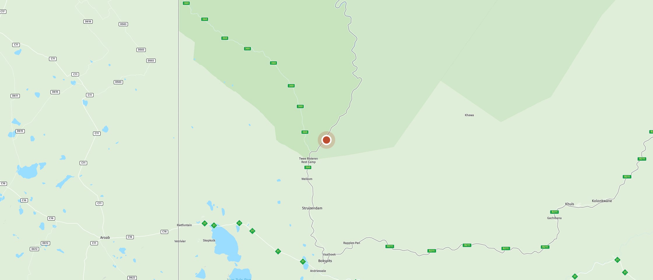 Map: Leeudril waterhole