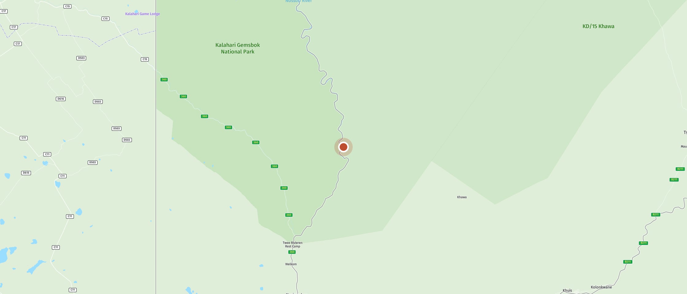 Map: Gunong waterhole