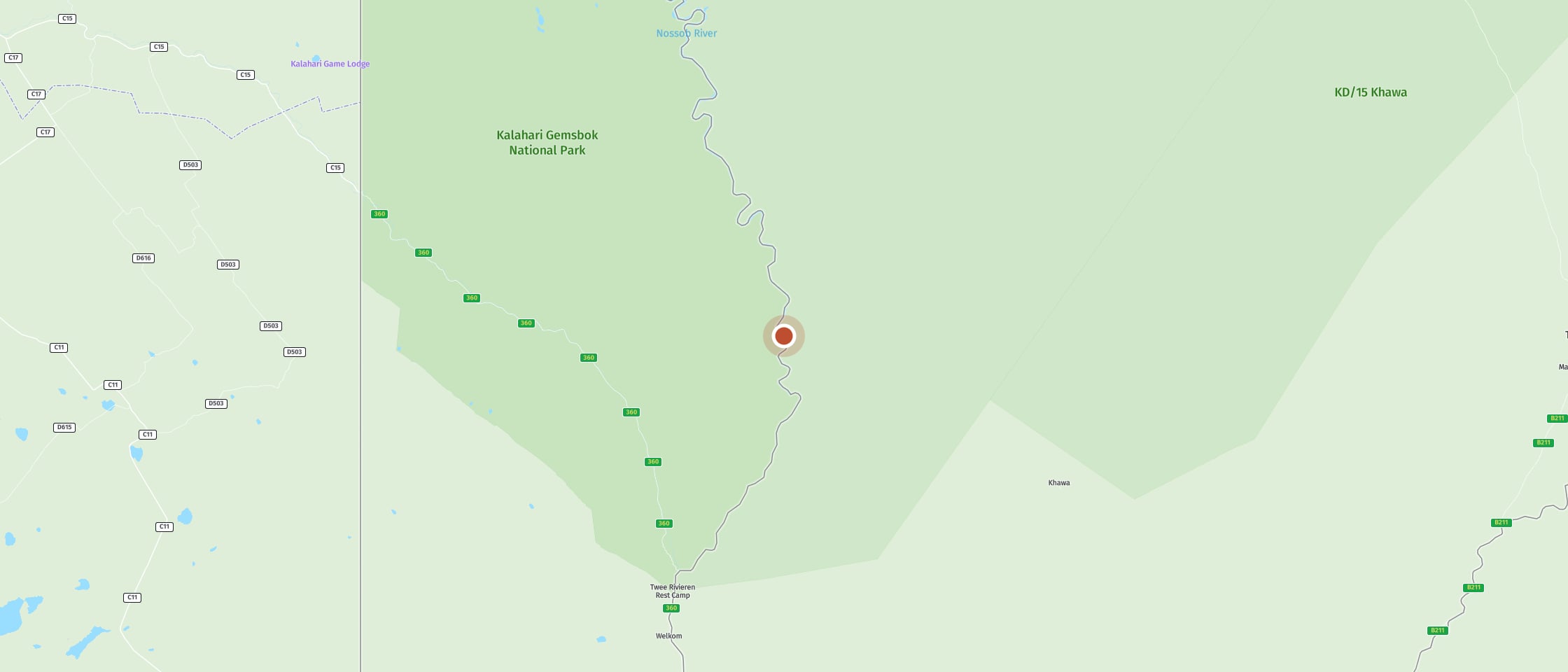 Map: Kransbrak waterhole