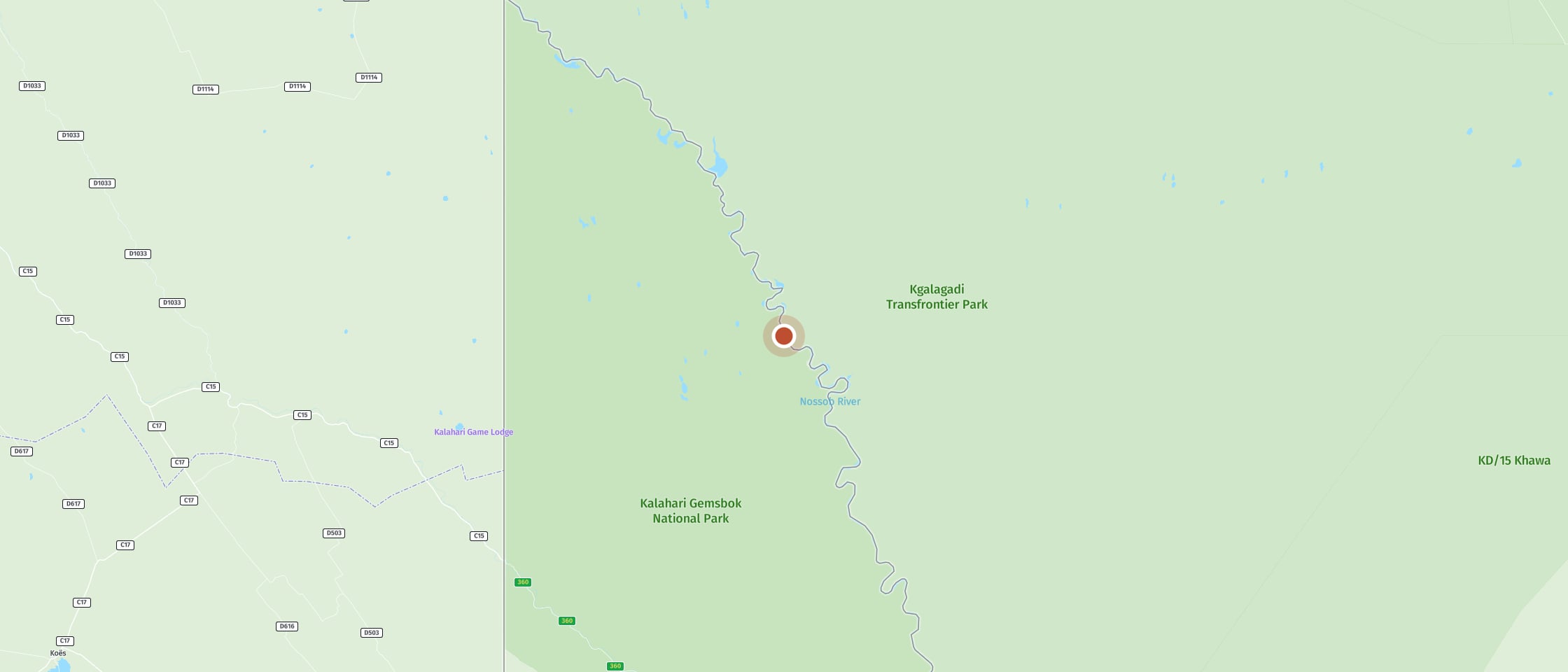 Map: Cubitje Quap waterhole