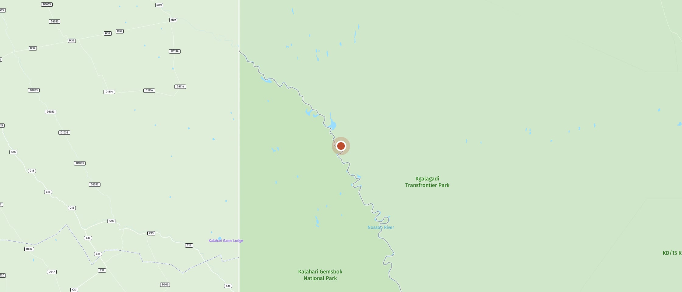 Map: Langklaas waterhole