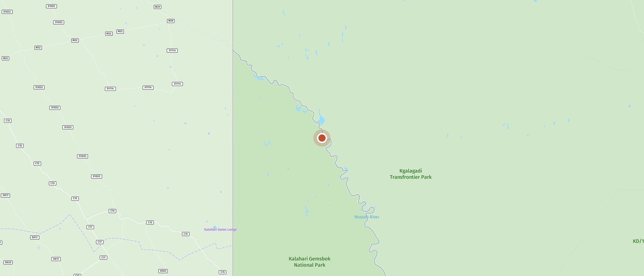 Map: Kousant waterhole