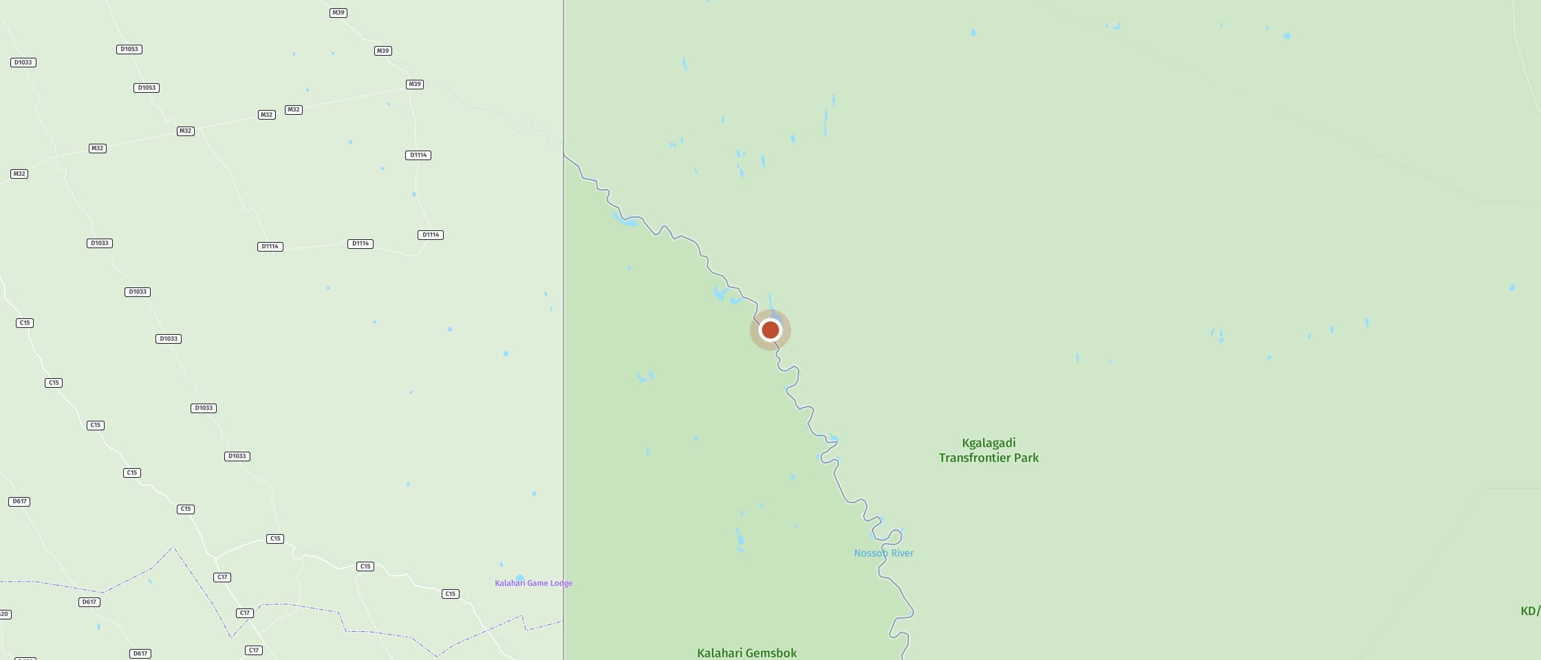Map: Polentswa waterhole