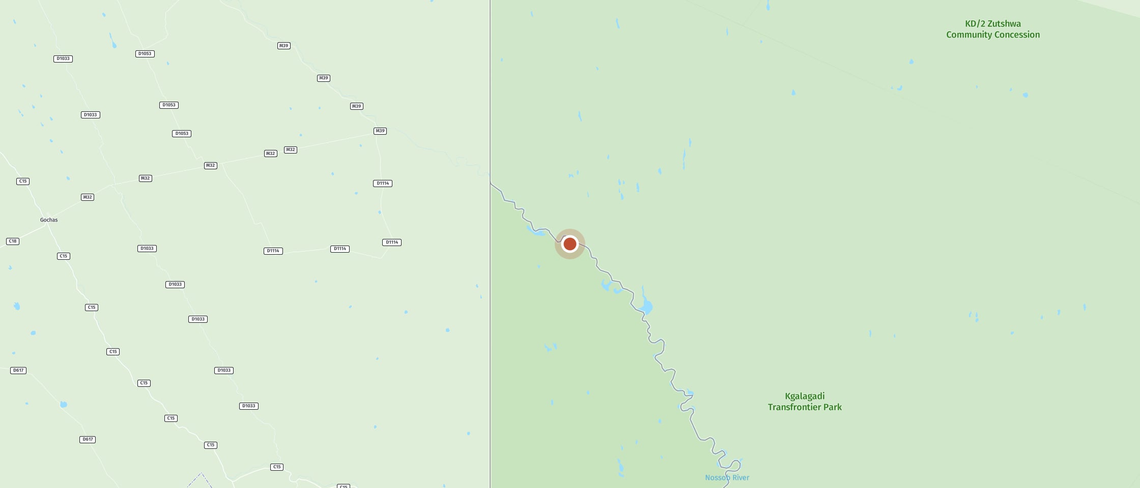 Map: Kannaguass waterhole