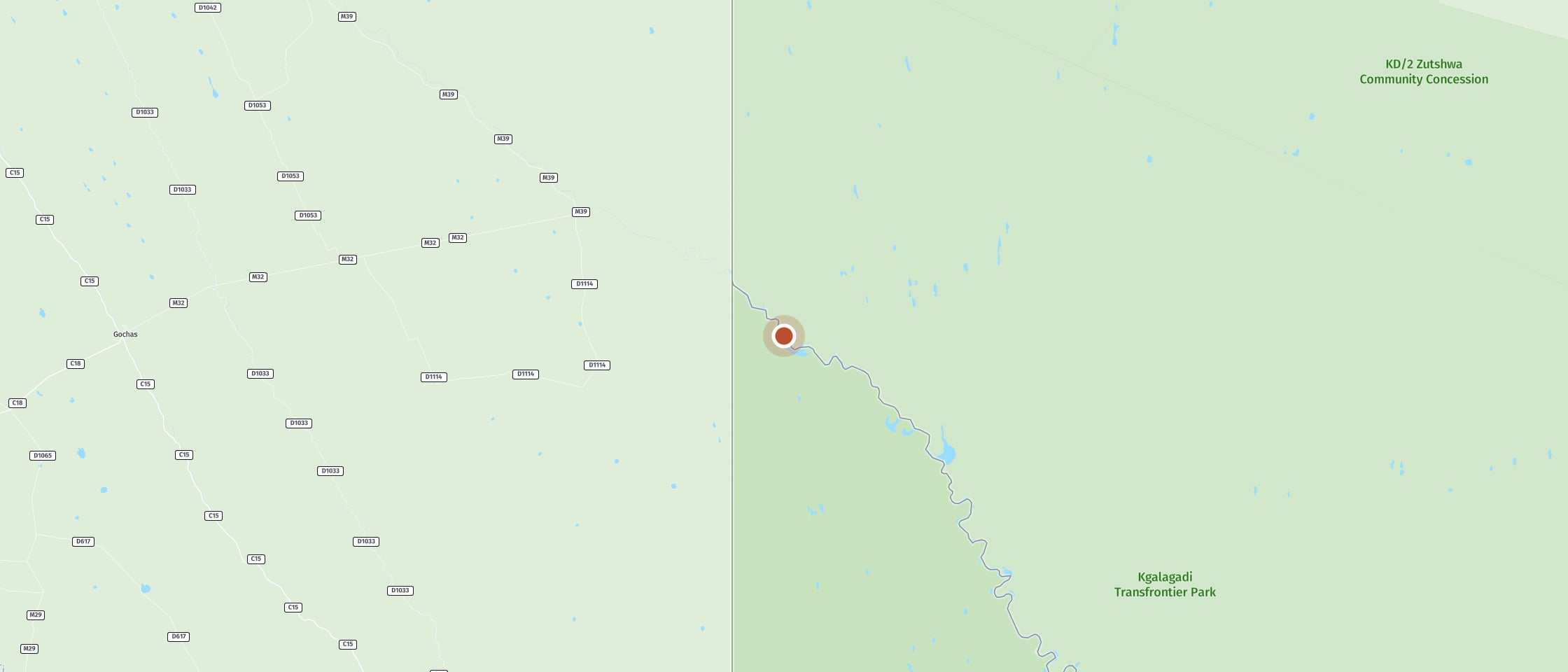 Map: Geinab waterhole
