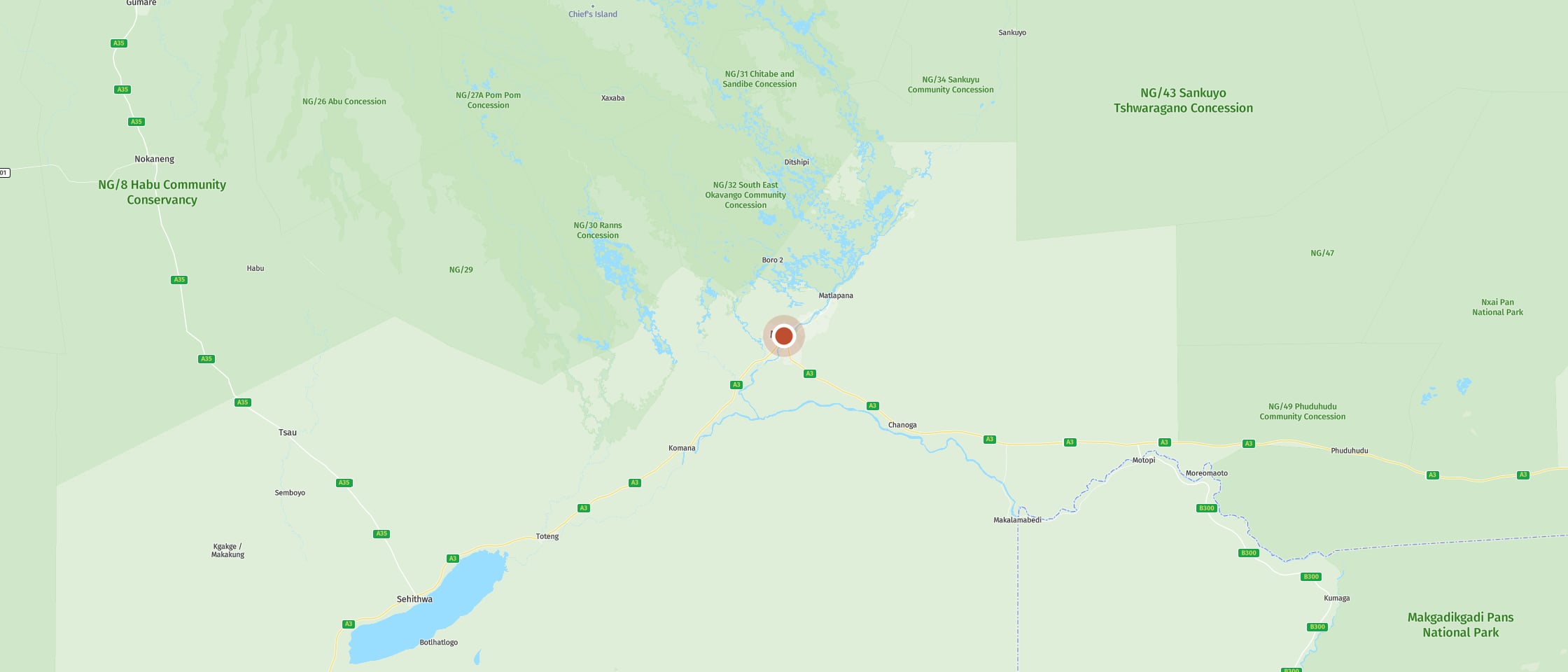 Map: Stock up on supplies for the wilderness at Beef Boys