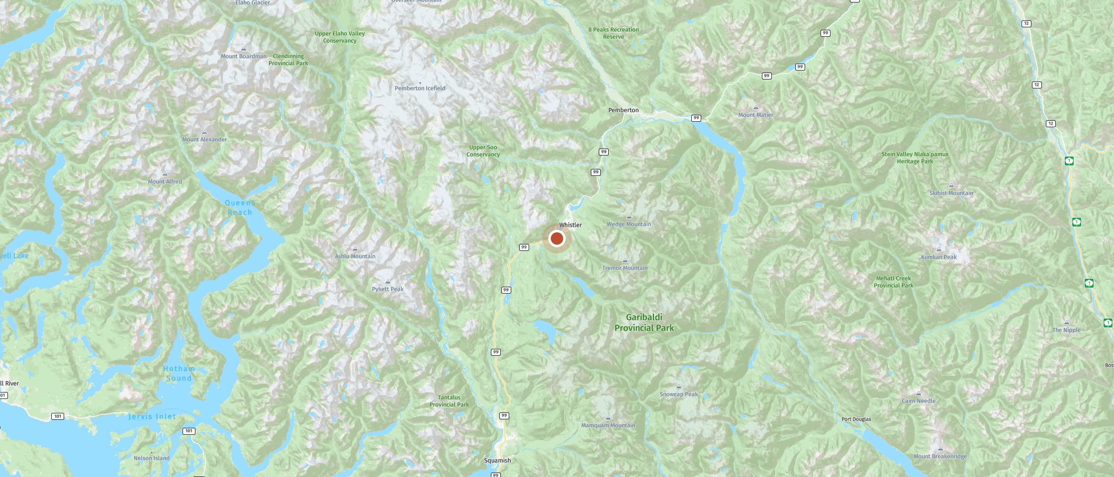 Map: Enjoy fresh sourdough bread and handmade treats in Whistler