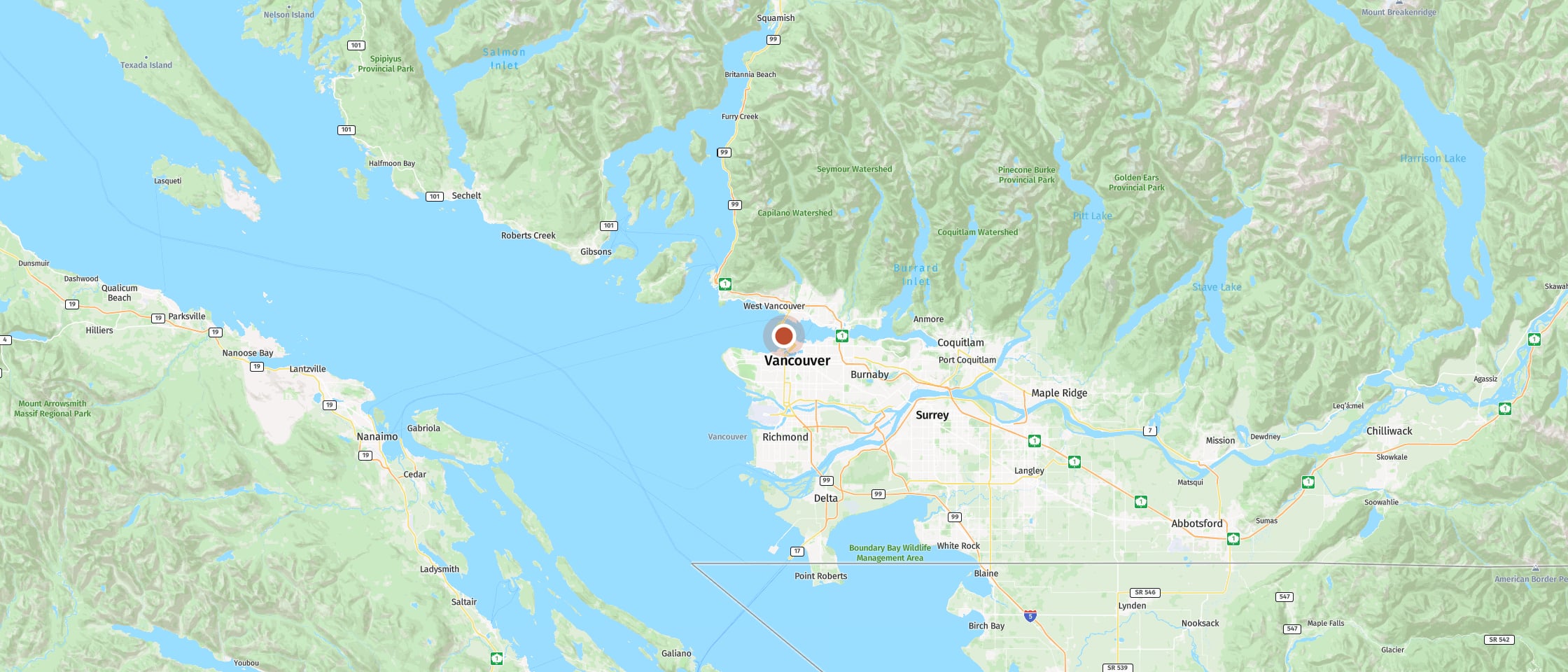 Map: Watch great blue herons in Stanley Park