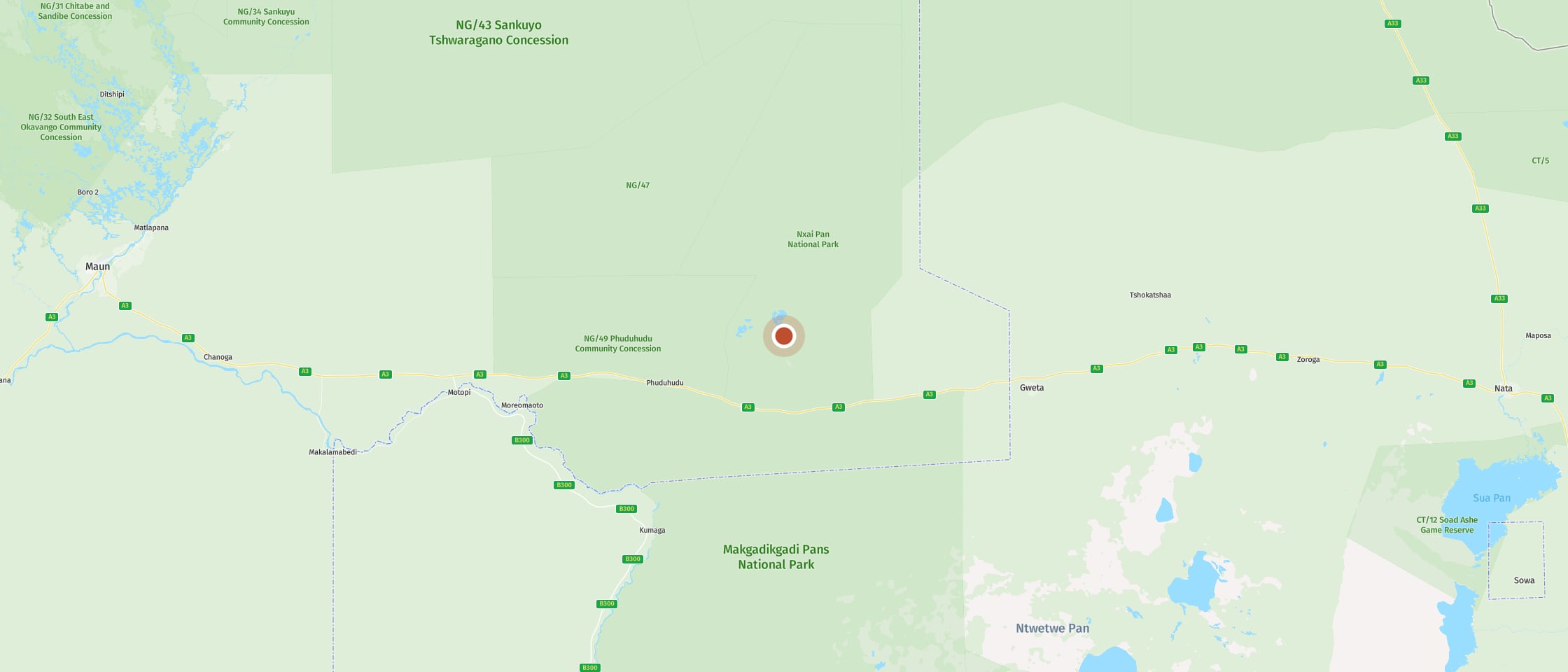 Map: Experience the magic of the Baines’ baobabs in the setting sun