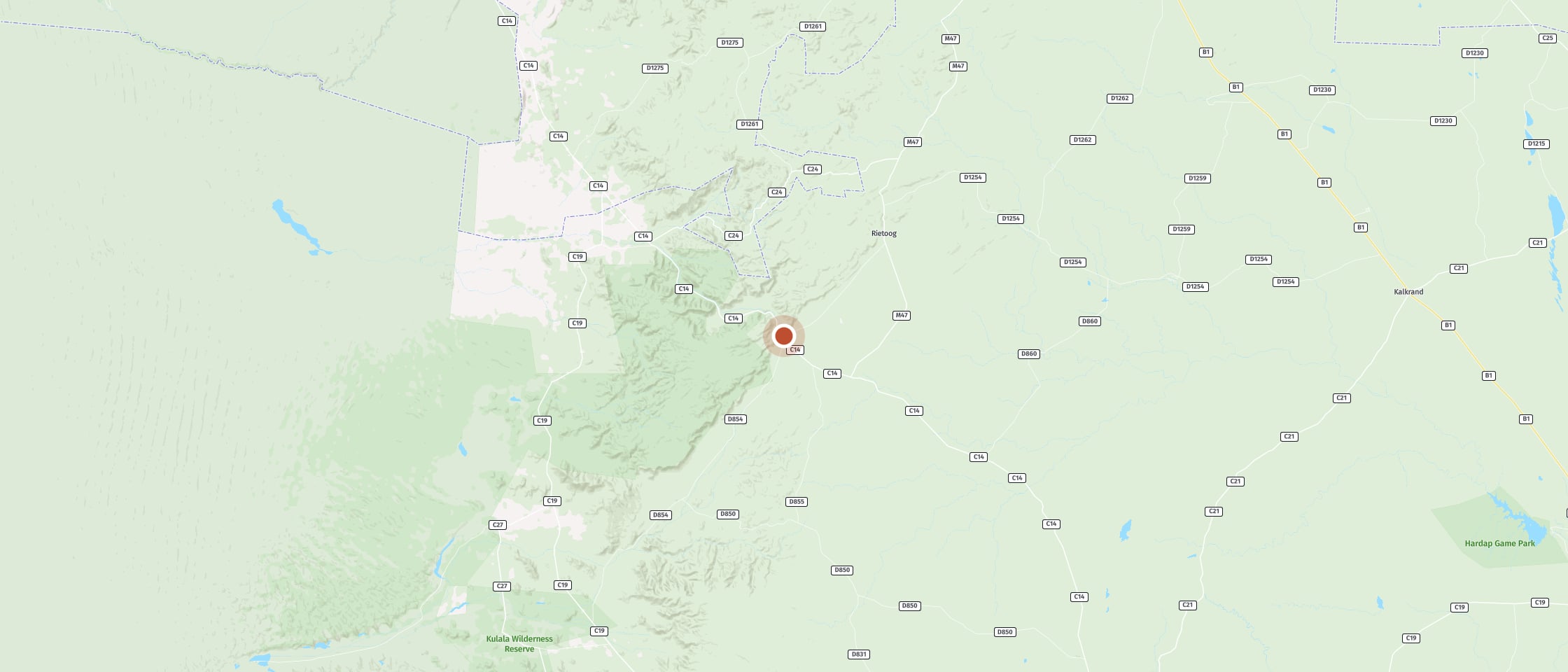 Map: Experience the endless desert landscape from the back of a horse