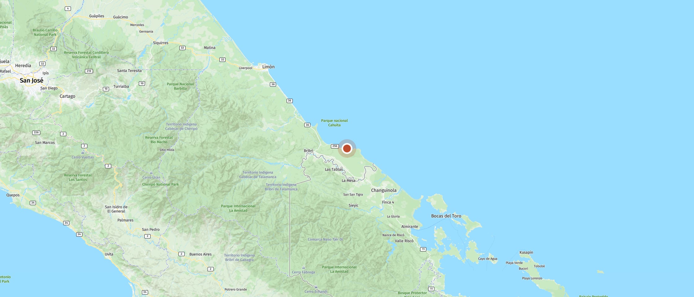 Map: Enjoy the peace at palm-fringed Playa Grande