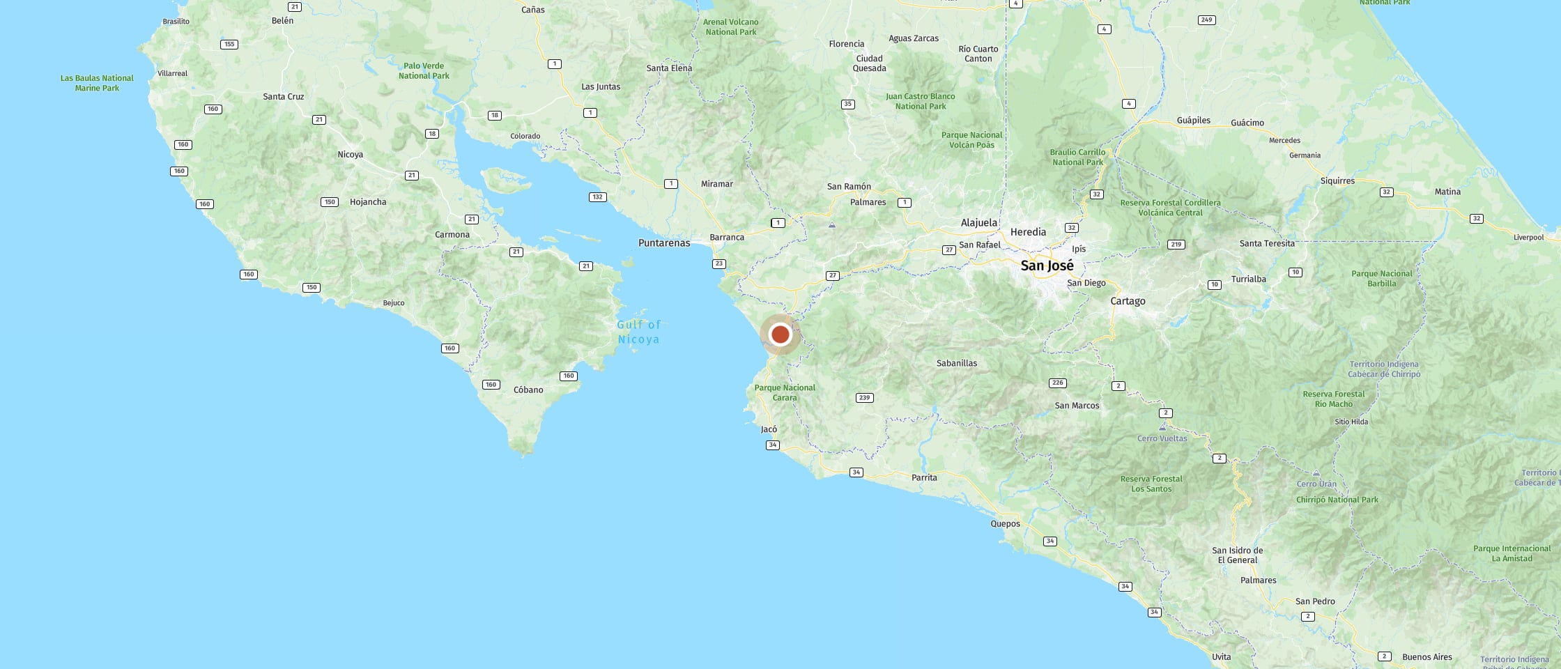 Map: Views from the bridge of Costa Rica’s largest crocodiles
