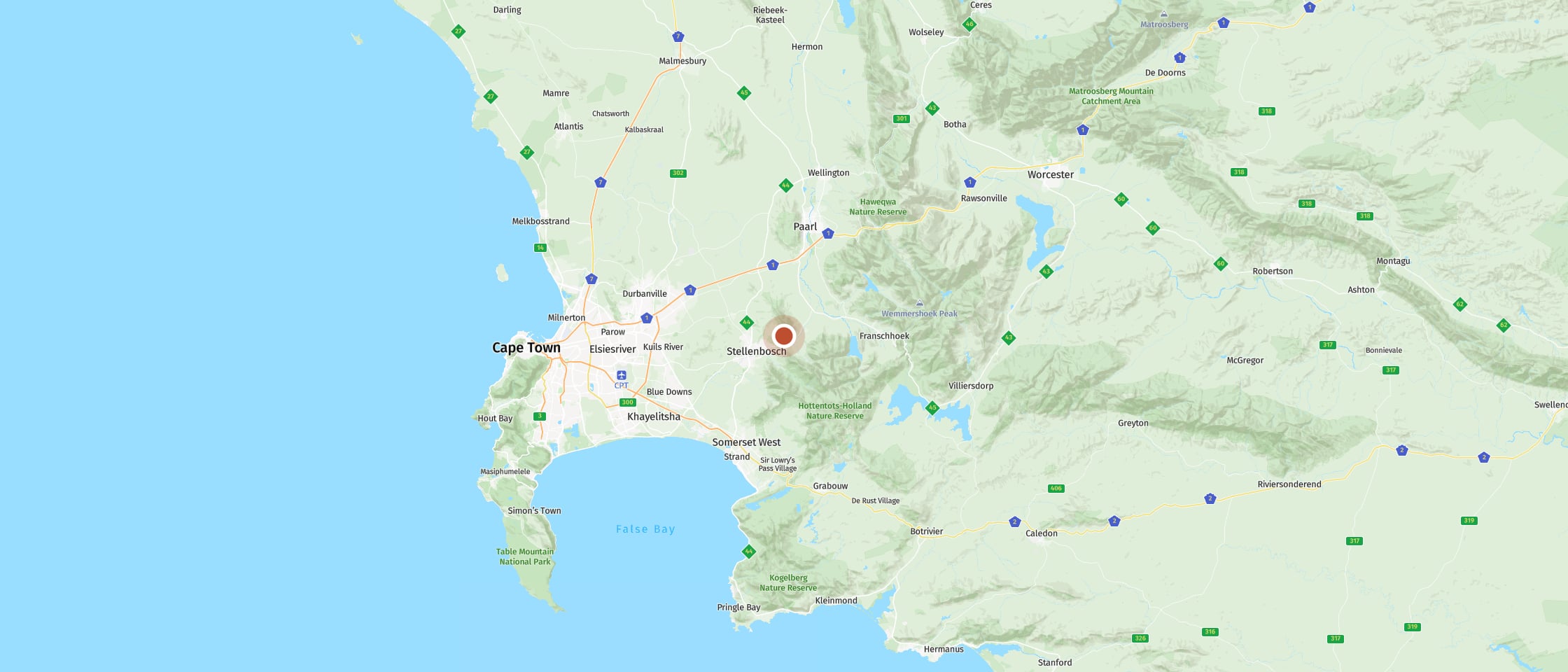 Map: Taste fine wines with mountain views