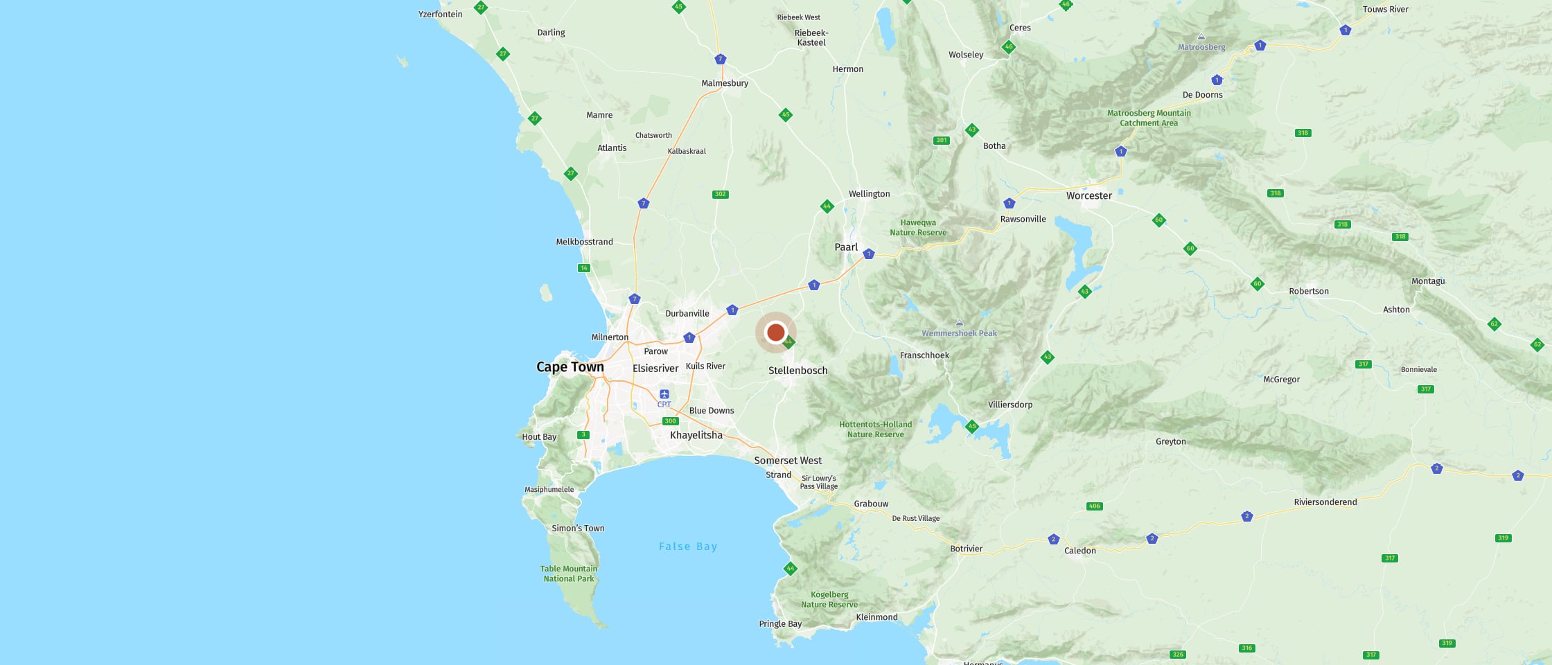 Map: Taste Cap Classique at one of South Africa's oldest wine estates