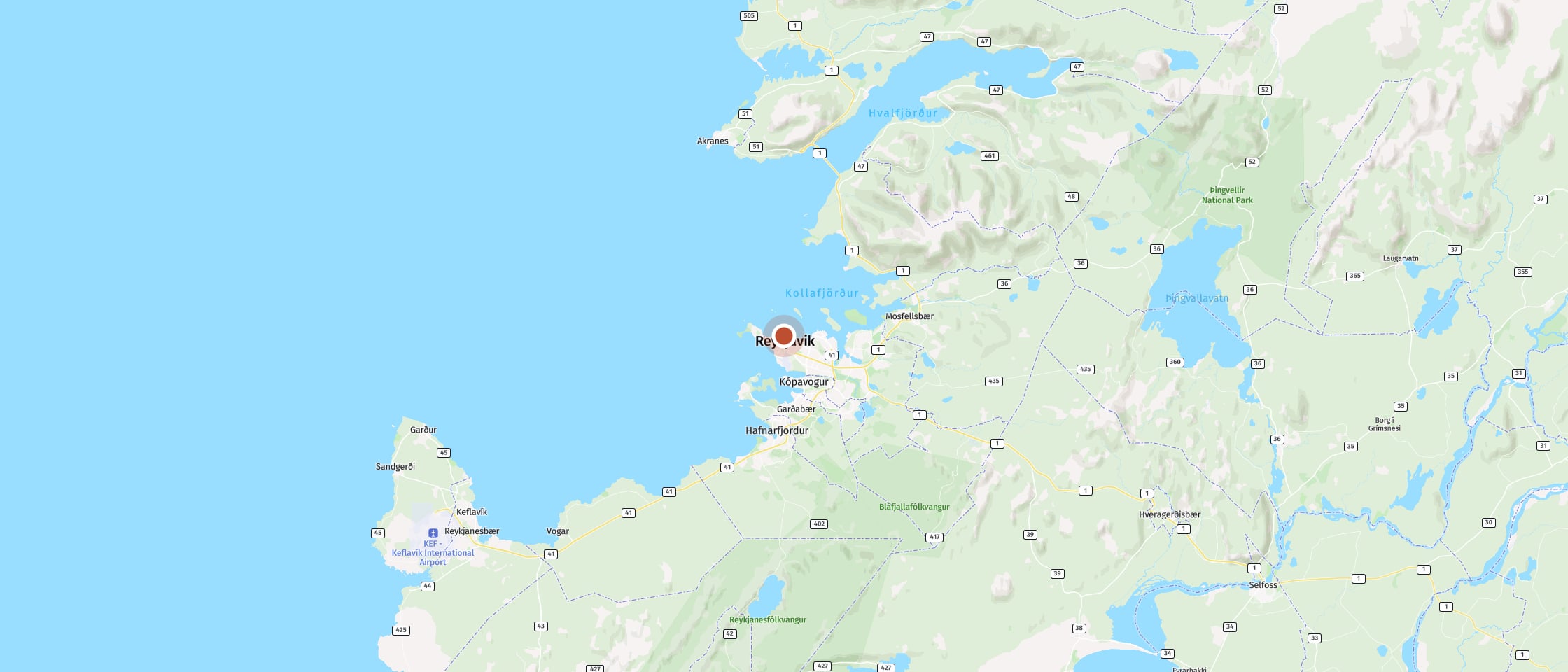 Map: Watch whales in comfort from a large boat with indoor area