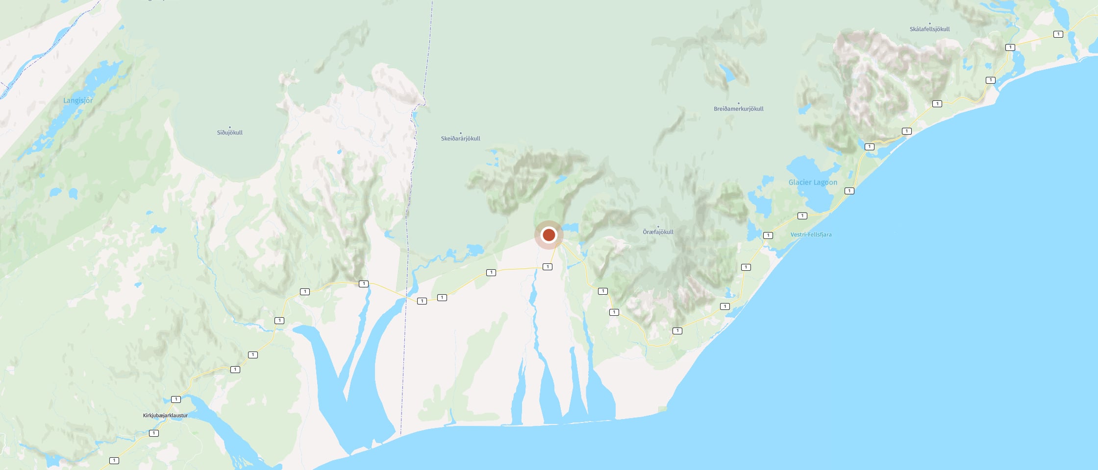 Map: Enjoy an easy hike on Iceland's largest glacier