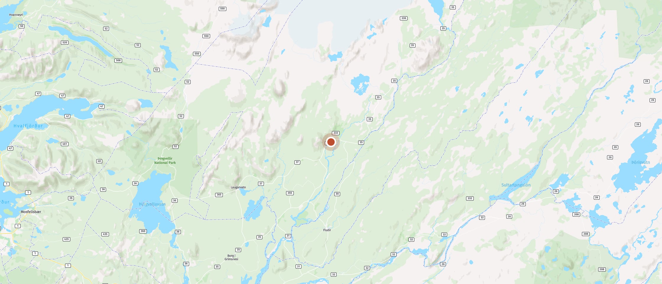 Map: Feel the power of the earth as a geyser erupts