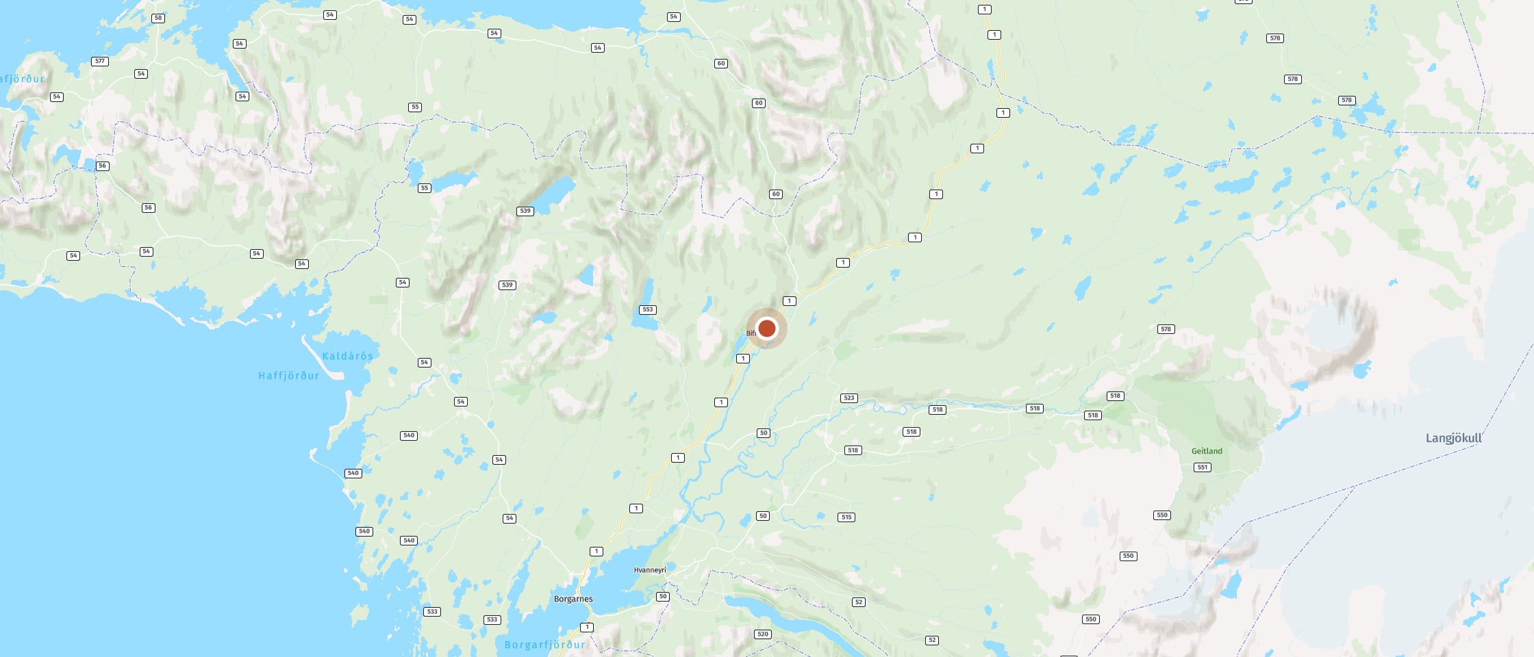 Map: Hike along the crater rim of the Grábrók volcano