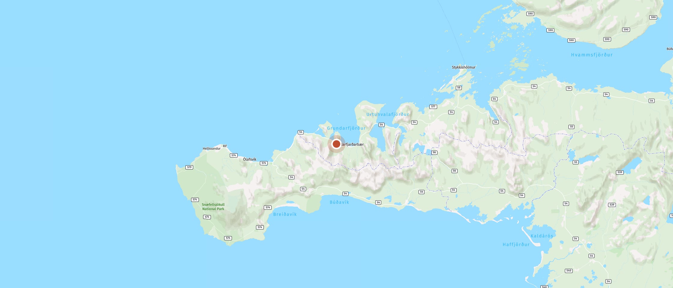Map: Feel the magic as green lights dance in the sky above Kirkjufell