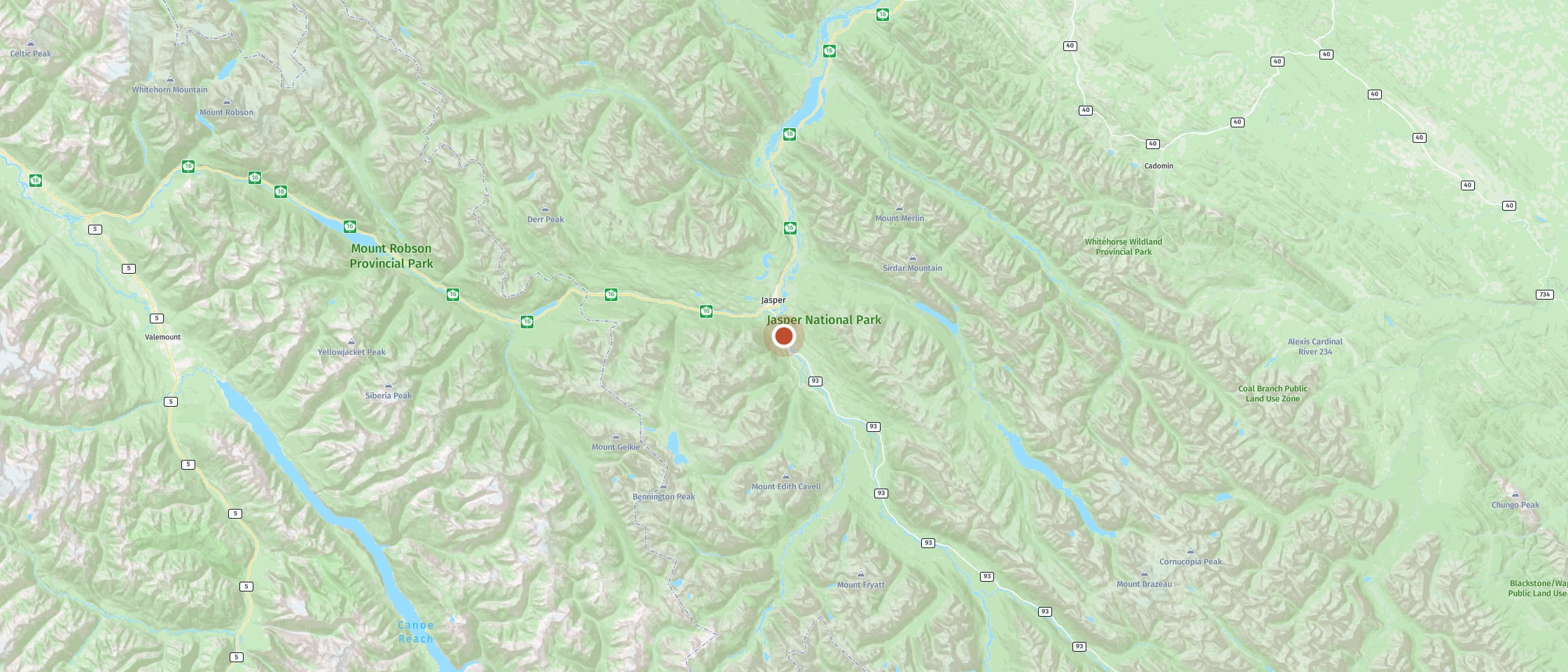 Karte: Wapiti Campground