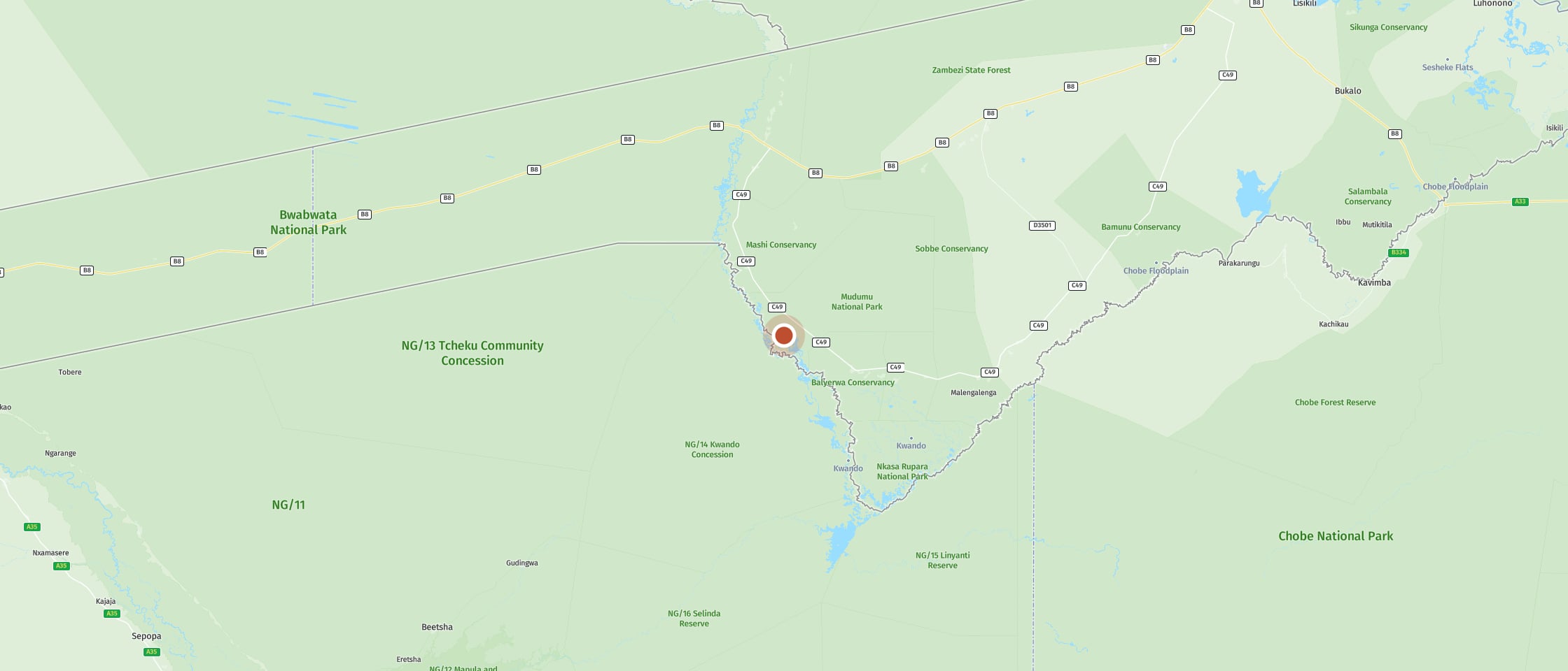 Map: Nakatwa Campsite