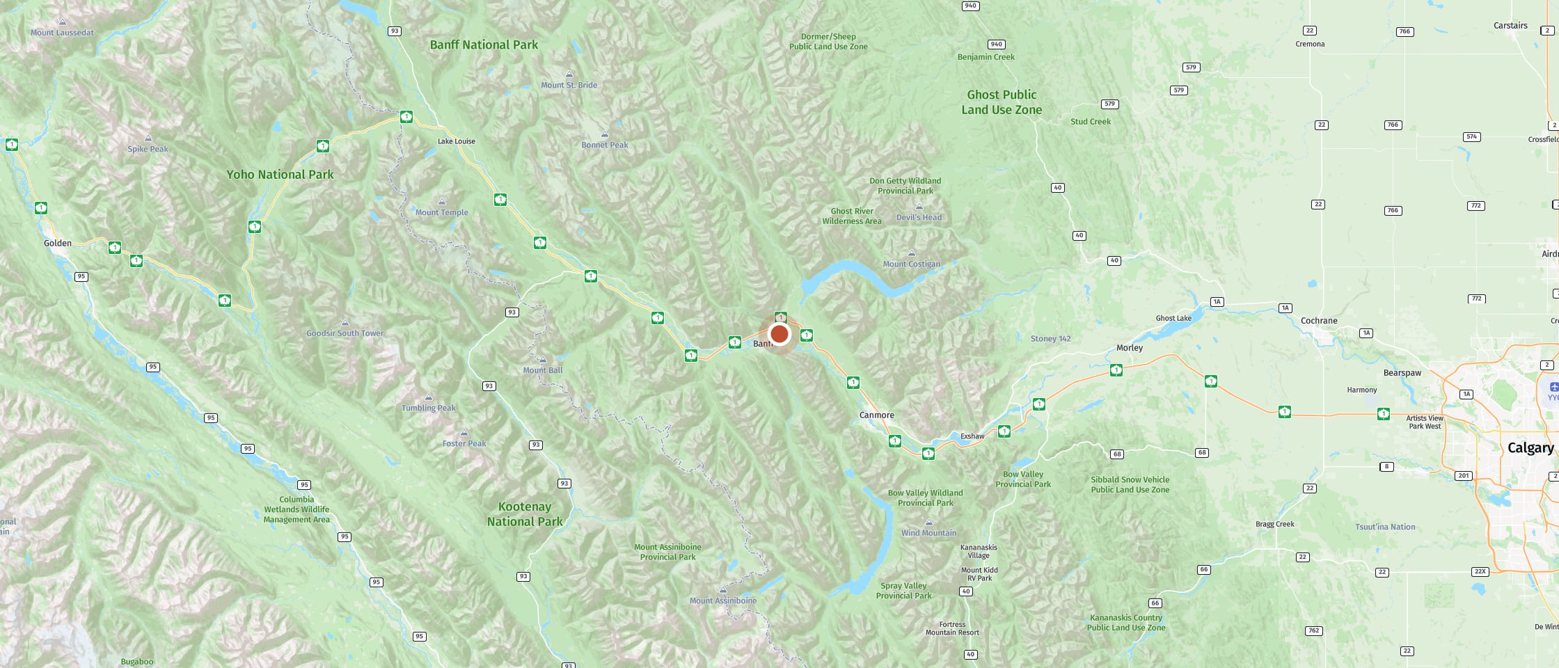 Map: Tunnel Mountain Village II