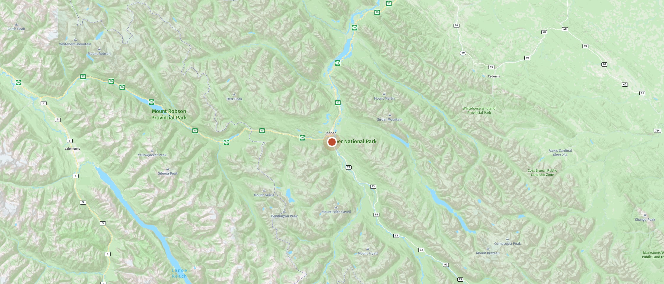 Karte: Whistlers Campground