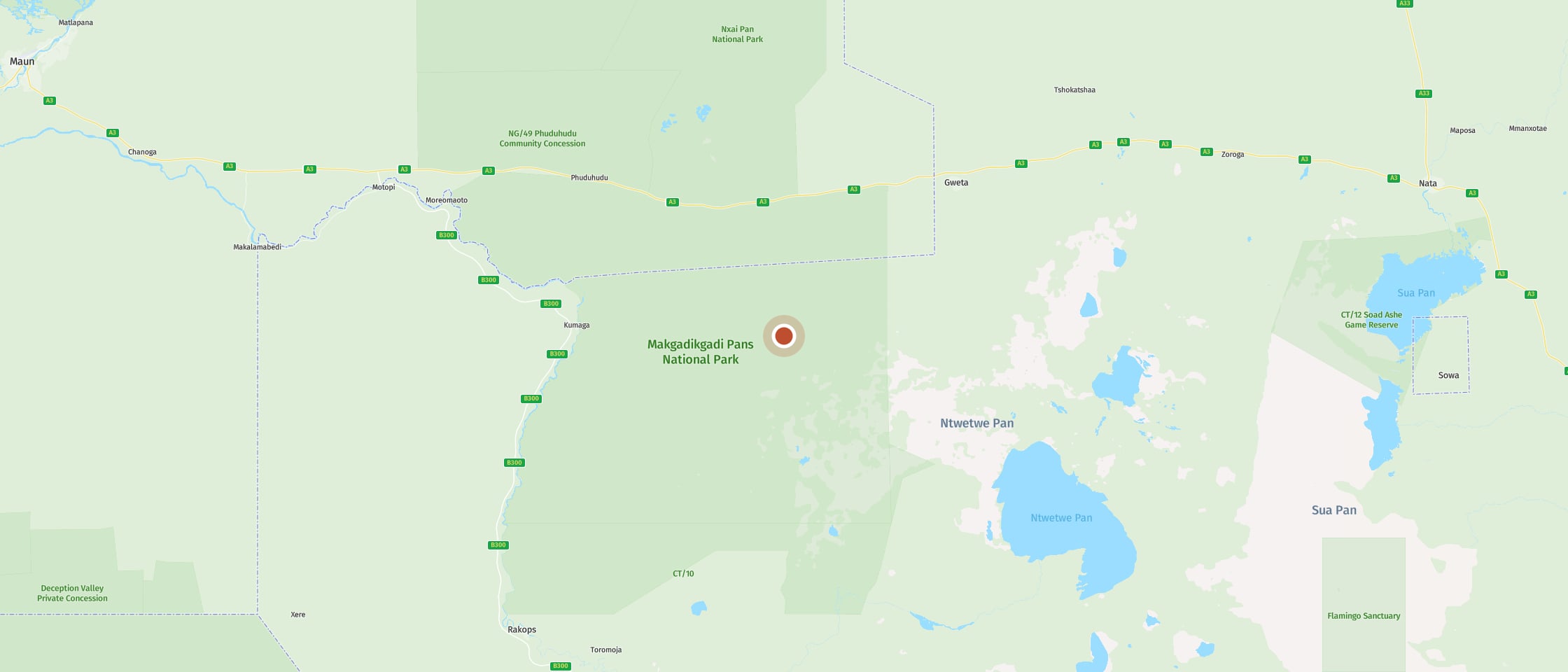 Karte: Tree Island Campsite