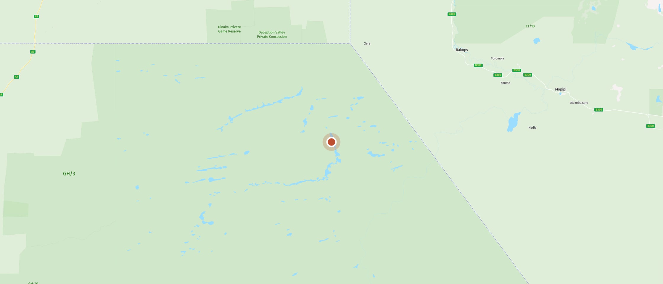 Karte: Kori Campsites