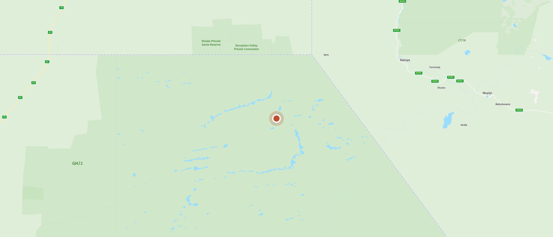 Karte: Sunday Pan Campsite