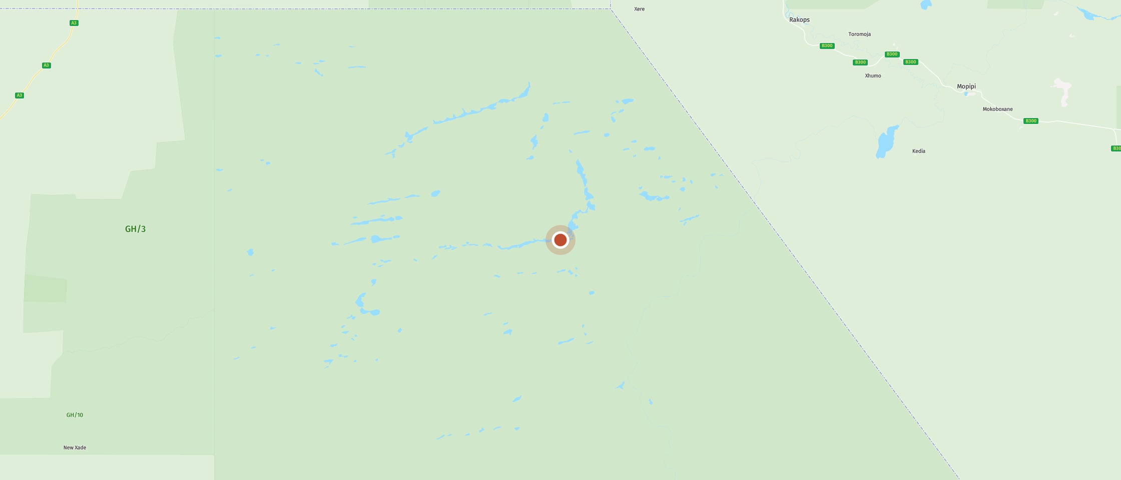 Karte: Lekhubu Campsite