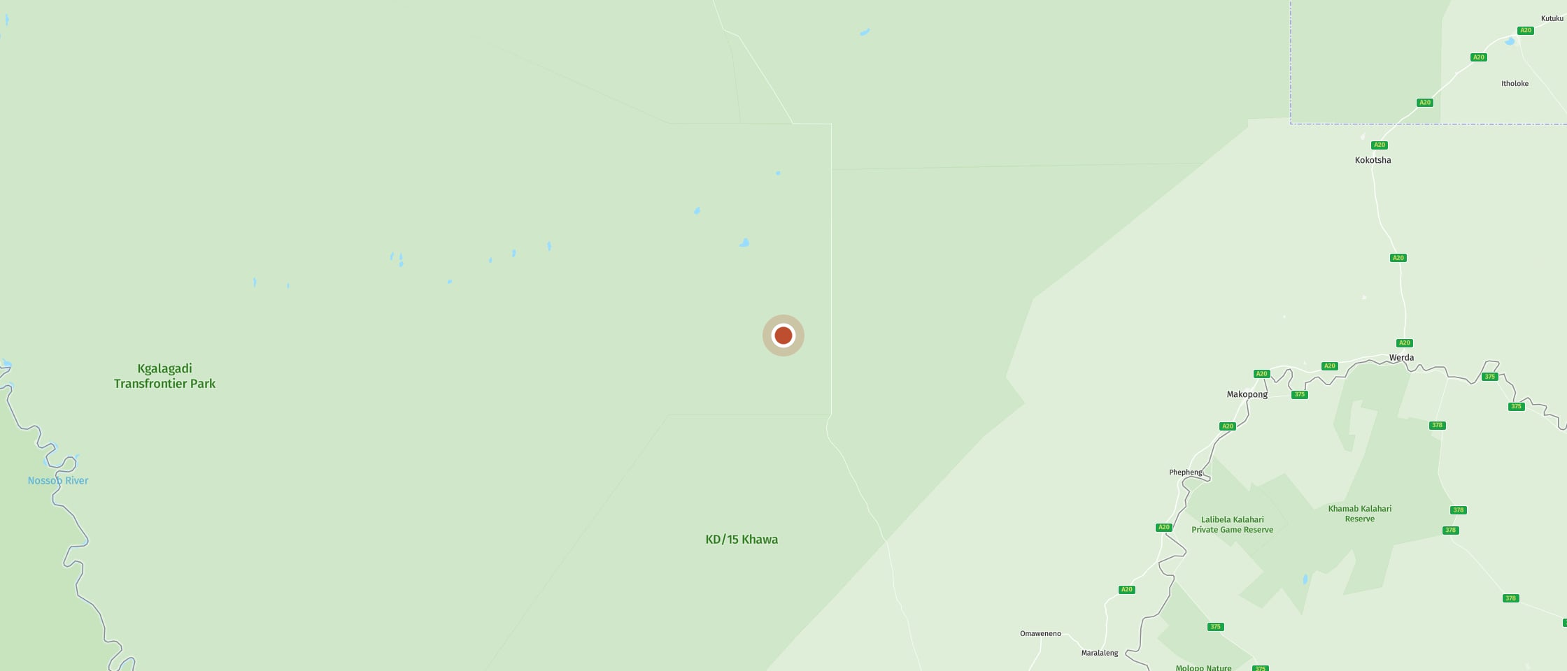 Karte: Bosobogolo Campsite