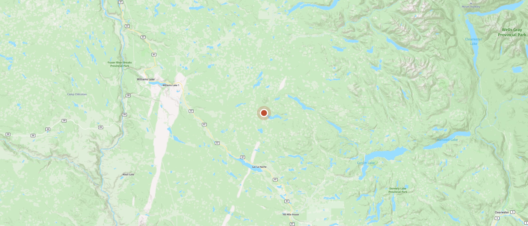 Karte: Ten-ee-ah Campground