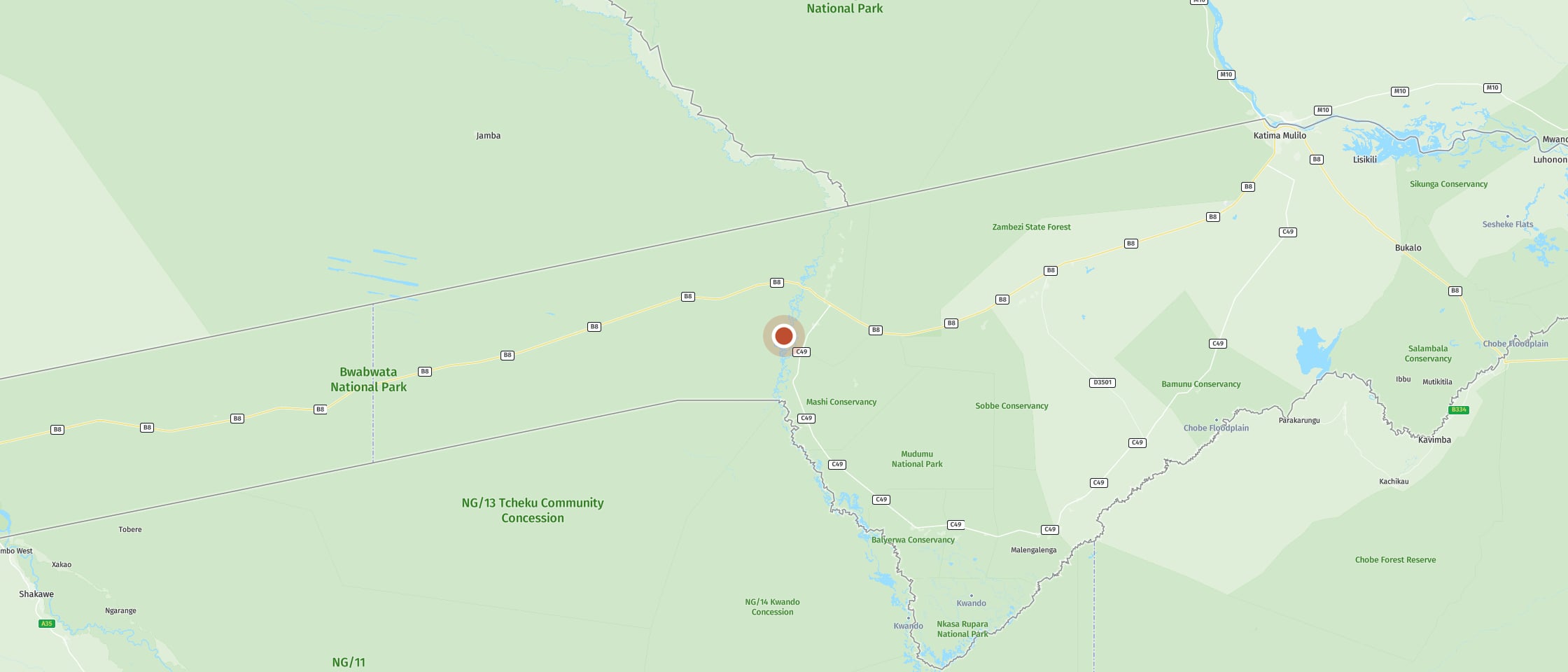 Map: Nambwa Campsite