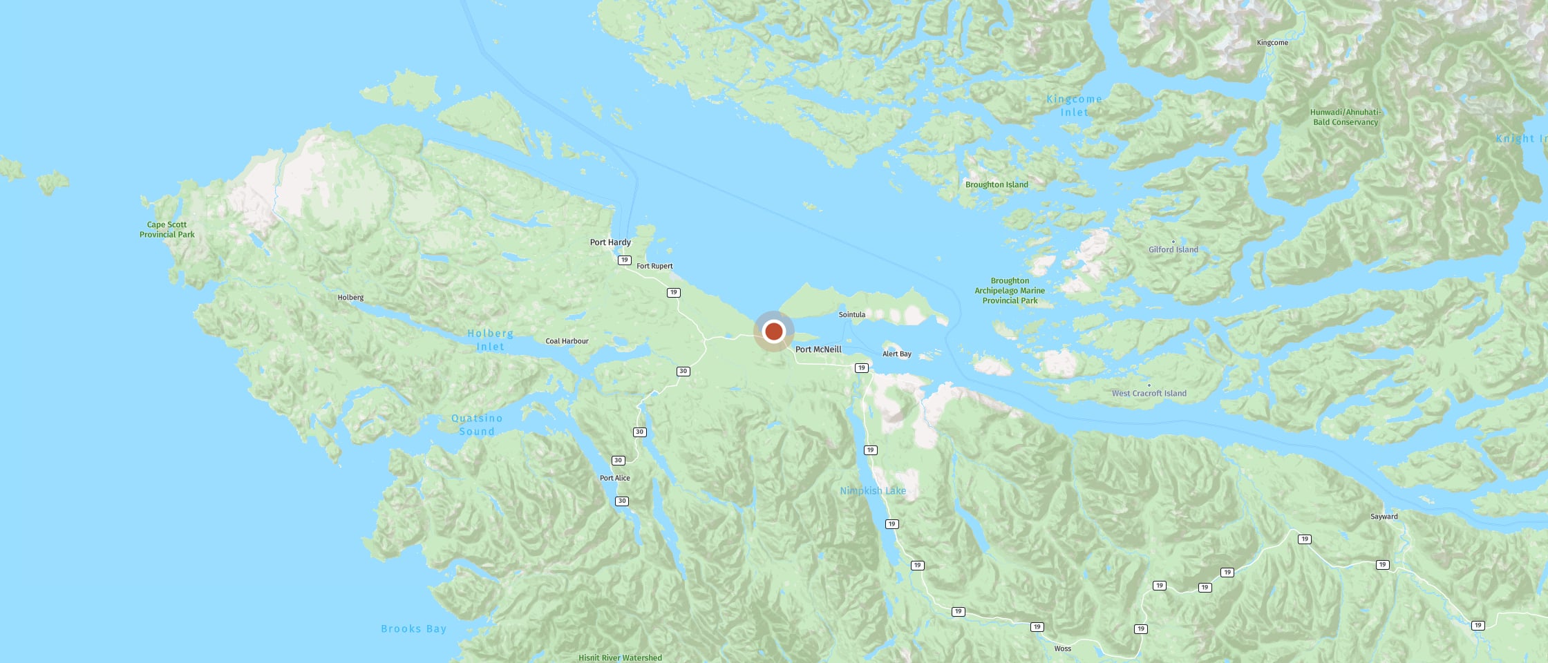 Map: Cluxewe Resort Campground