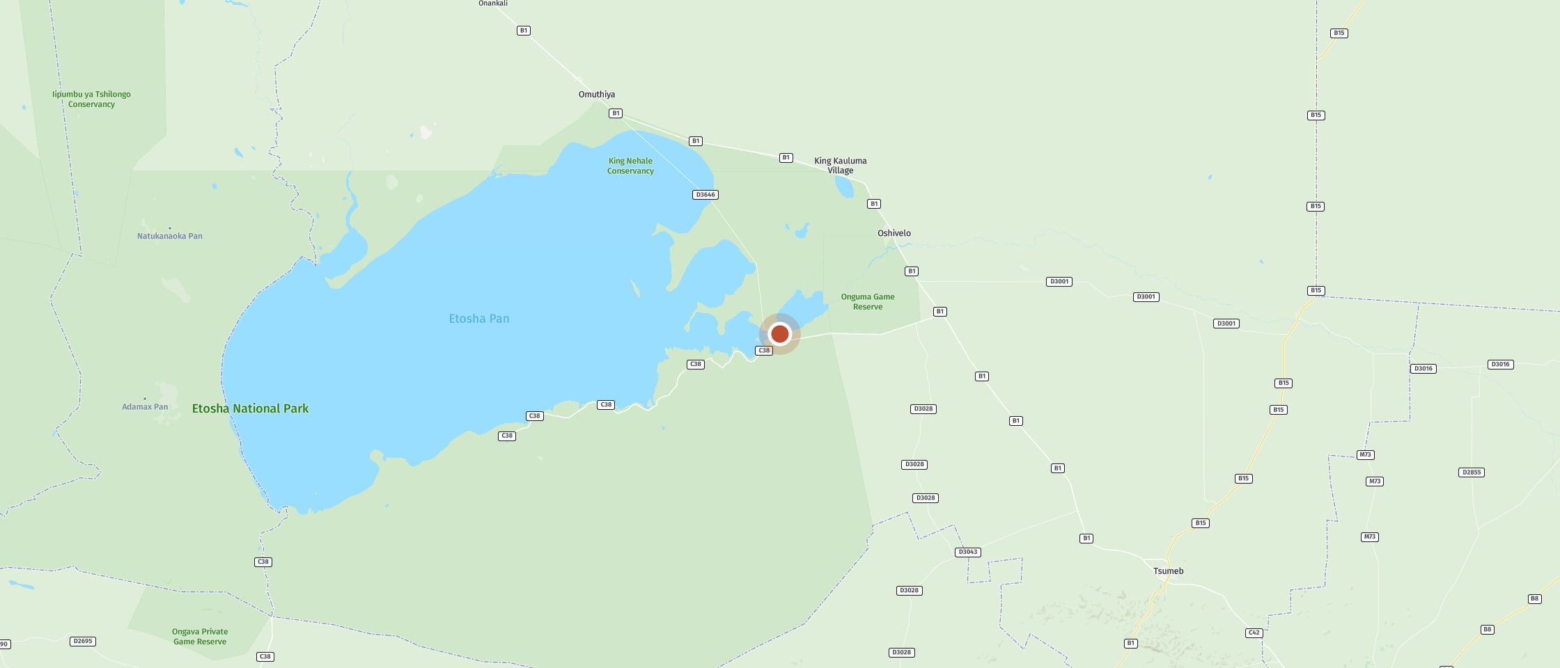 Karte: Namutoni Campsite