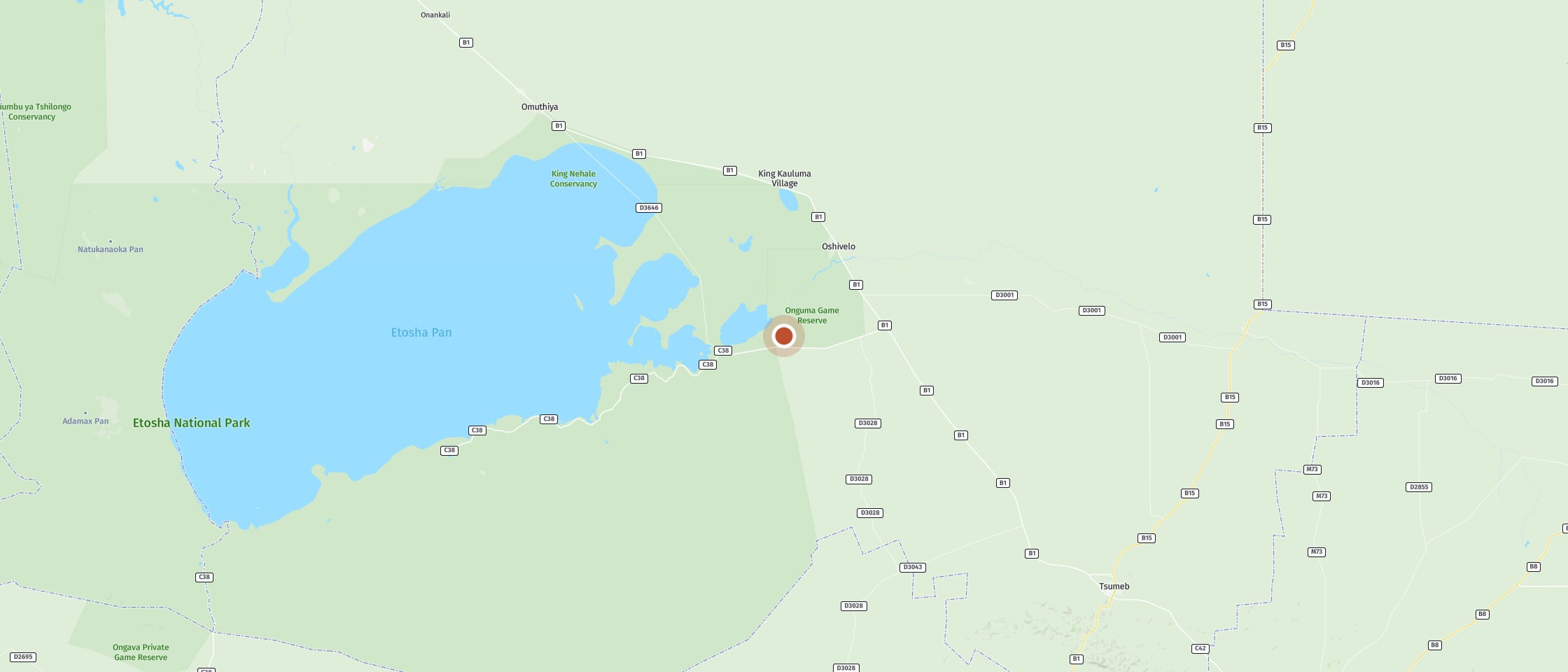 Map: Onguma Tamboti Campsite